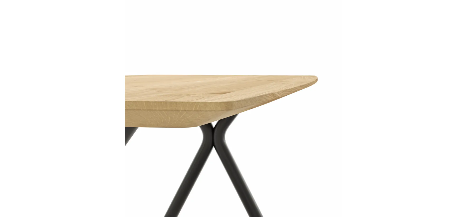 Esstisch 3150 - LB ca. 180x100 cm, Eiche massiv geölt