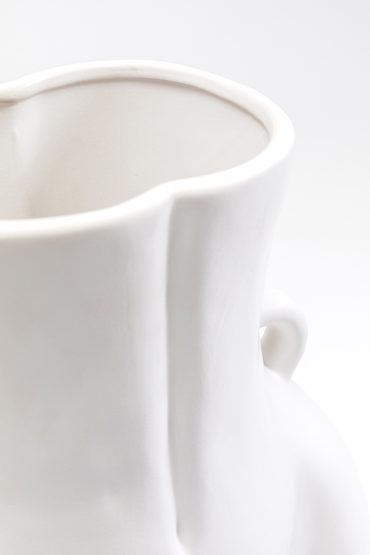 Vase Donna, weiß, Keramik Dolomit - Accessoires