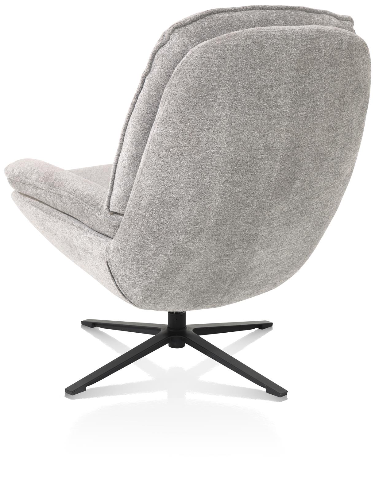 Relaxsessel mit Hocker, Kiesel - Florence