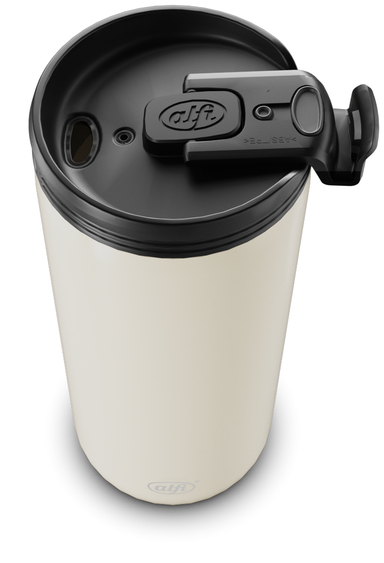 Isolier-Trinkbecher, ca. 0,4l, beige - ISO Coffee Mug