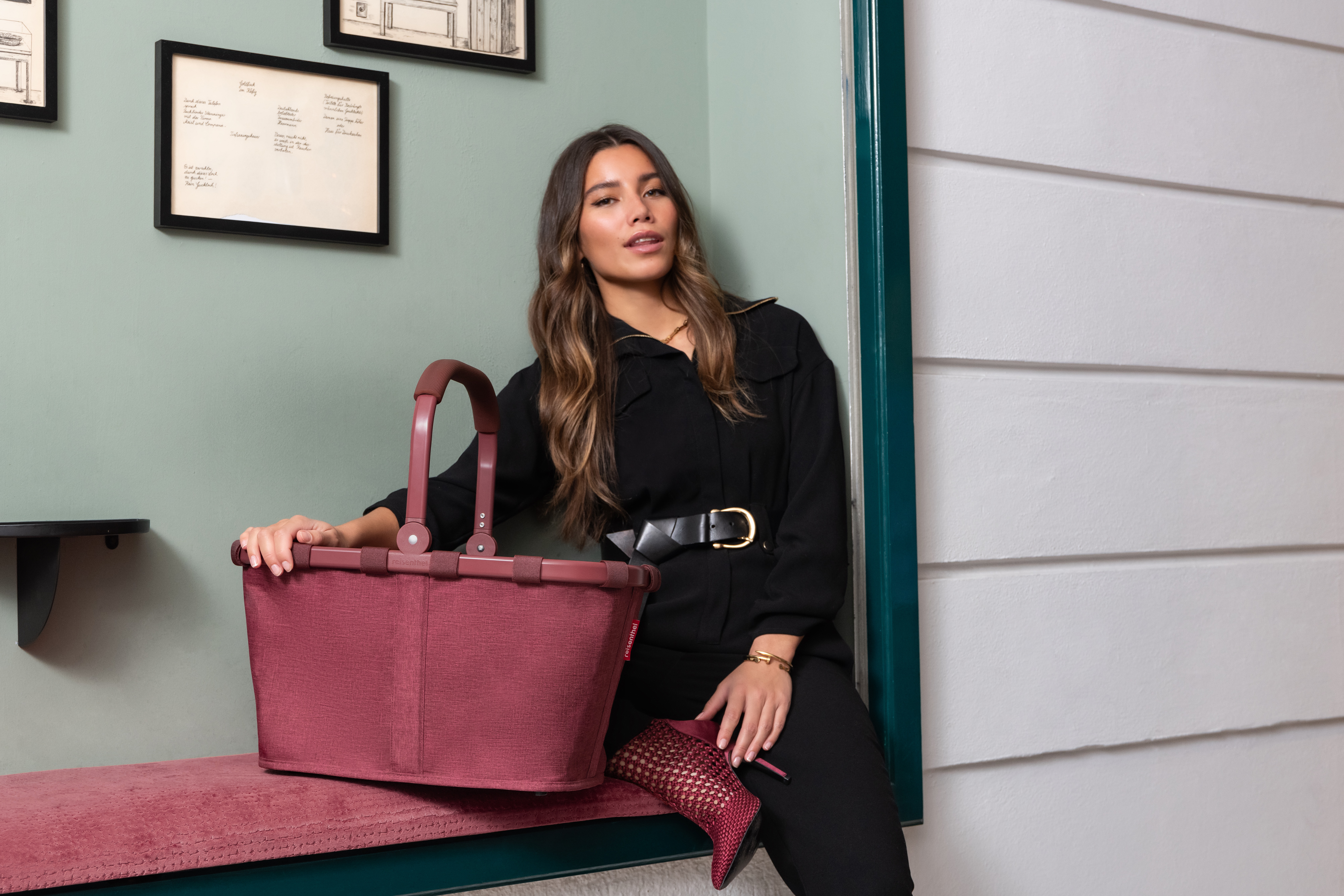 reisenthel, Einkaufskorb carrybag - twist maroon