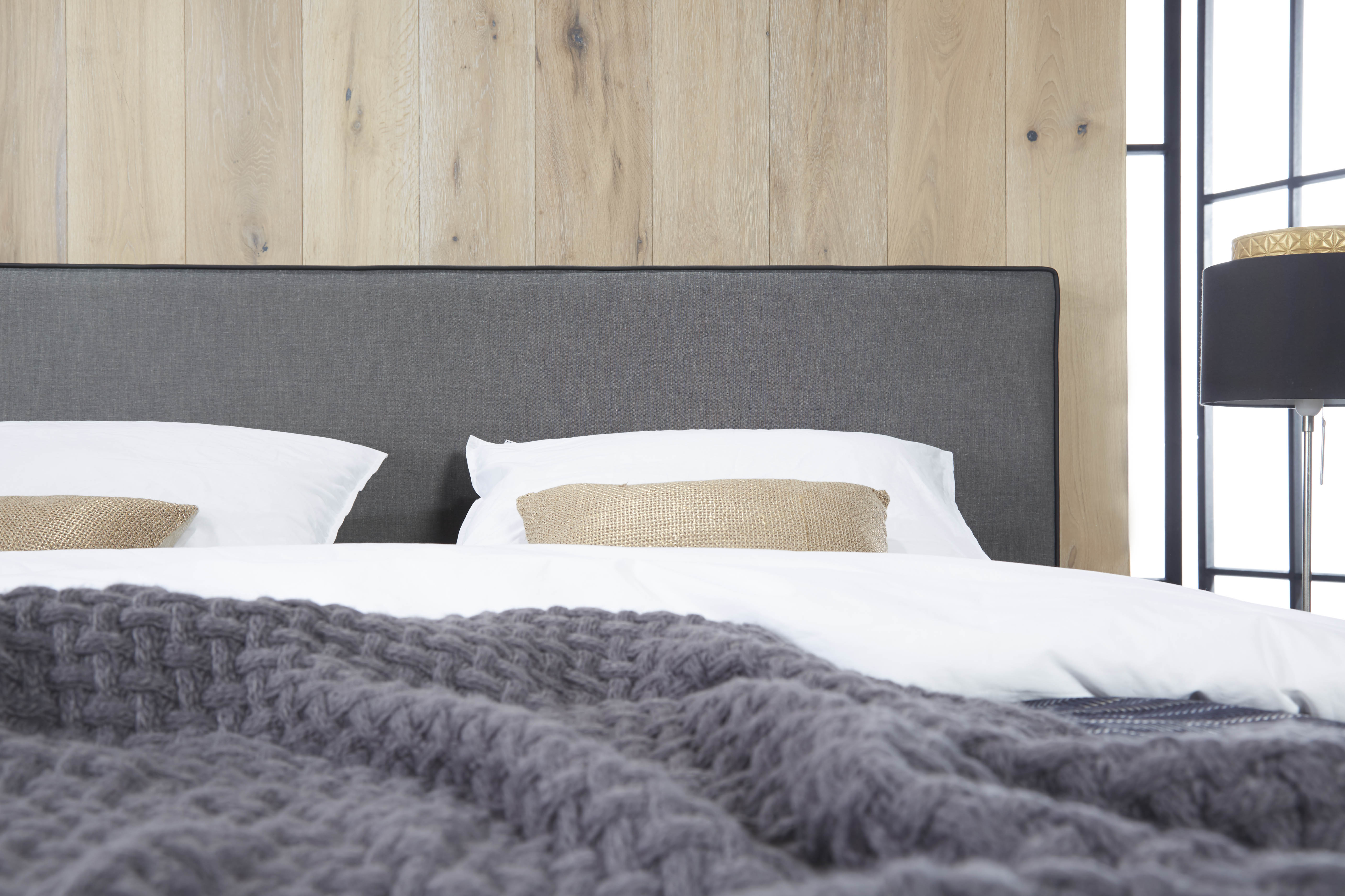 Boxspringbett, Stoff schwarz - Classico