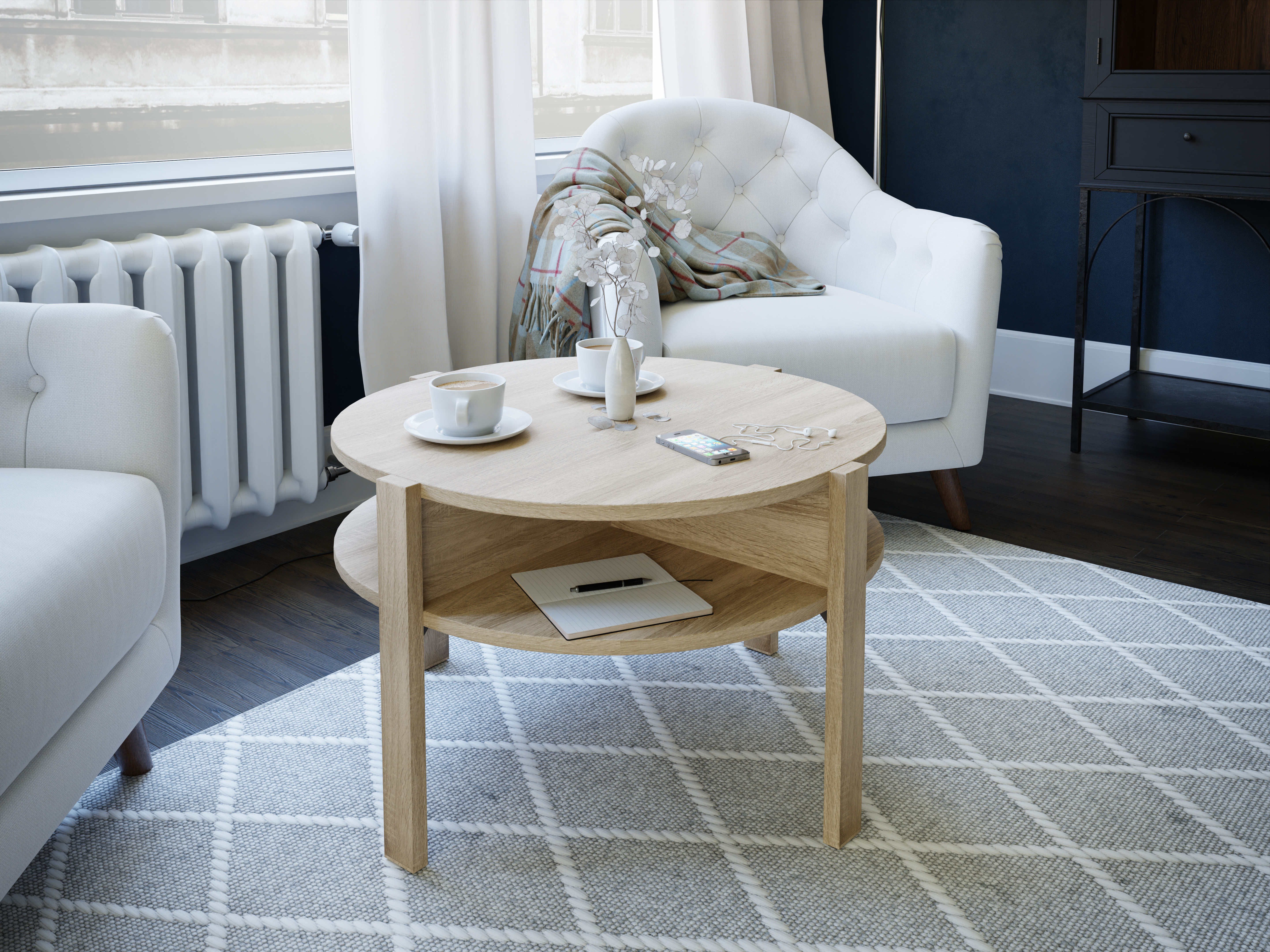 Couchtisch, Sonoma Eiche - Frini