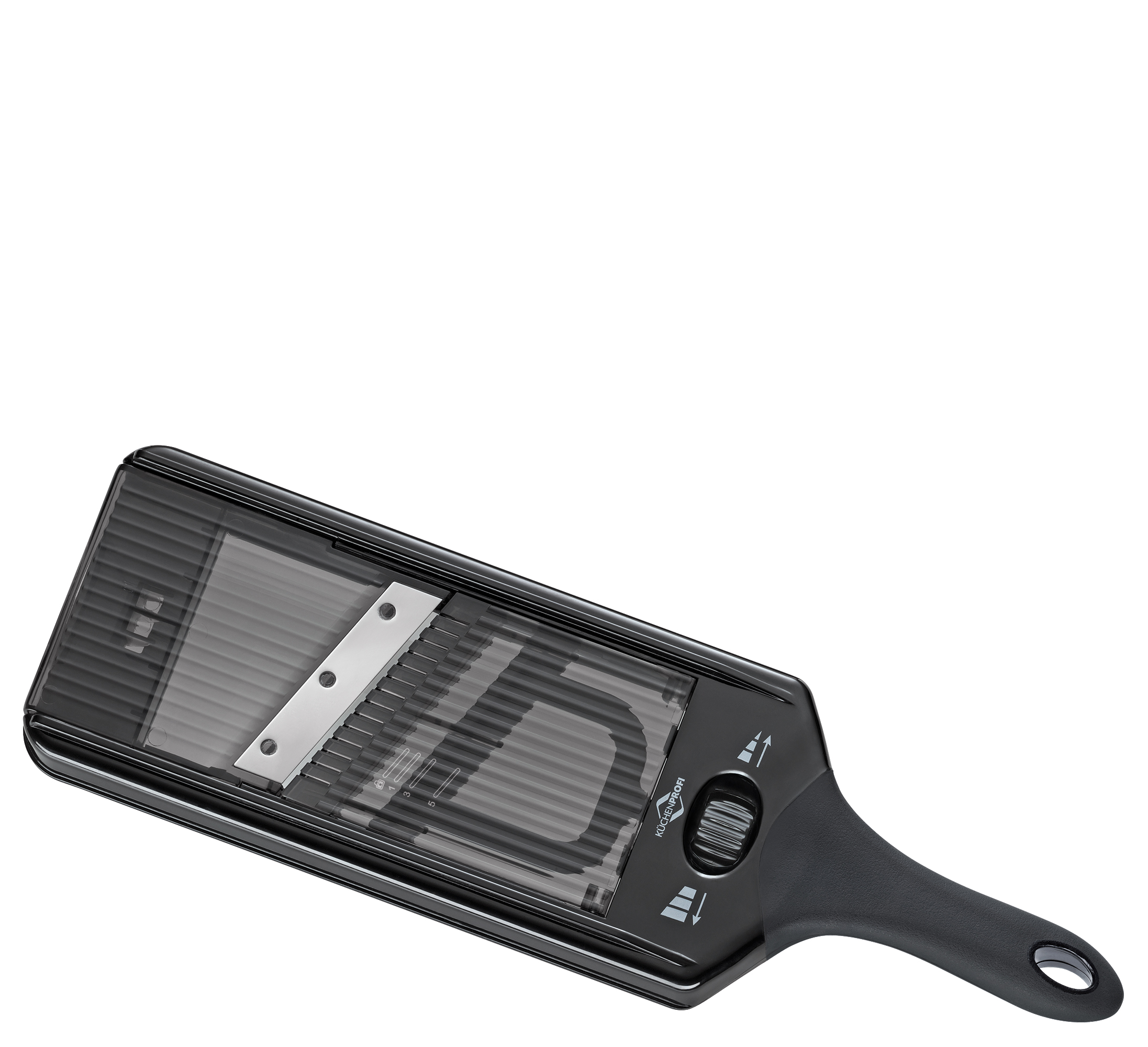 Gemüsehobel Compacto - Kunststoff, schwarz/transparent, 38cm