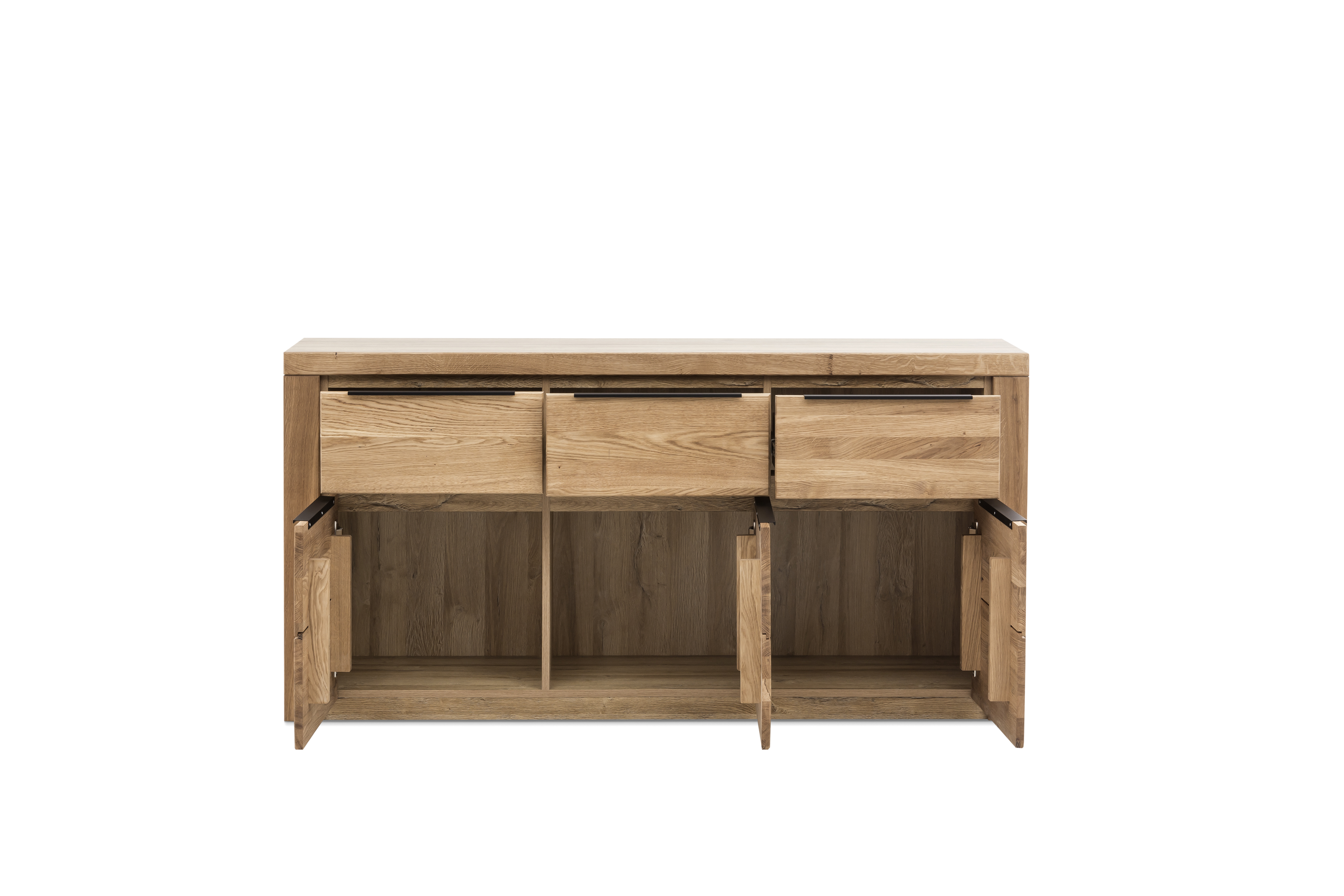 Sideboard, Eiche, 3 Türen, 3 Schübe - Eltia