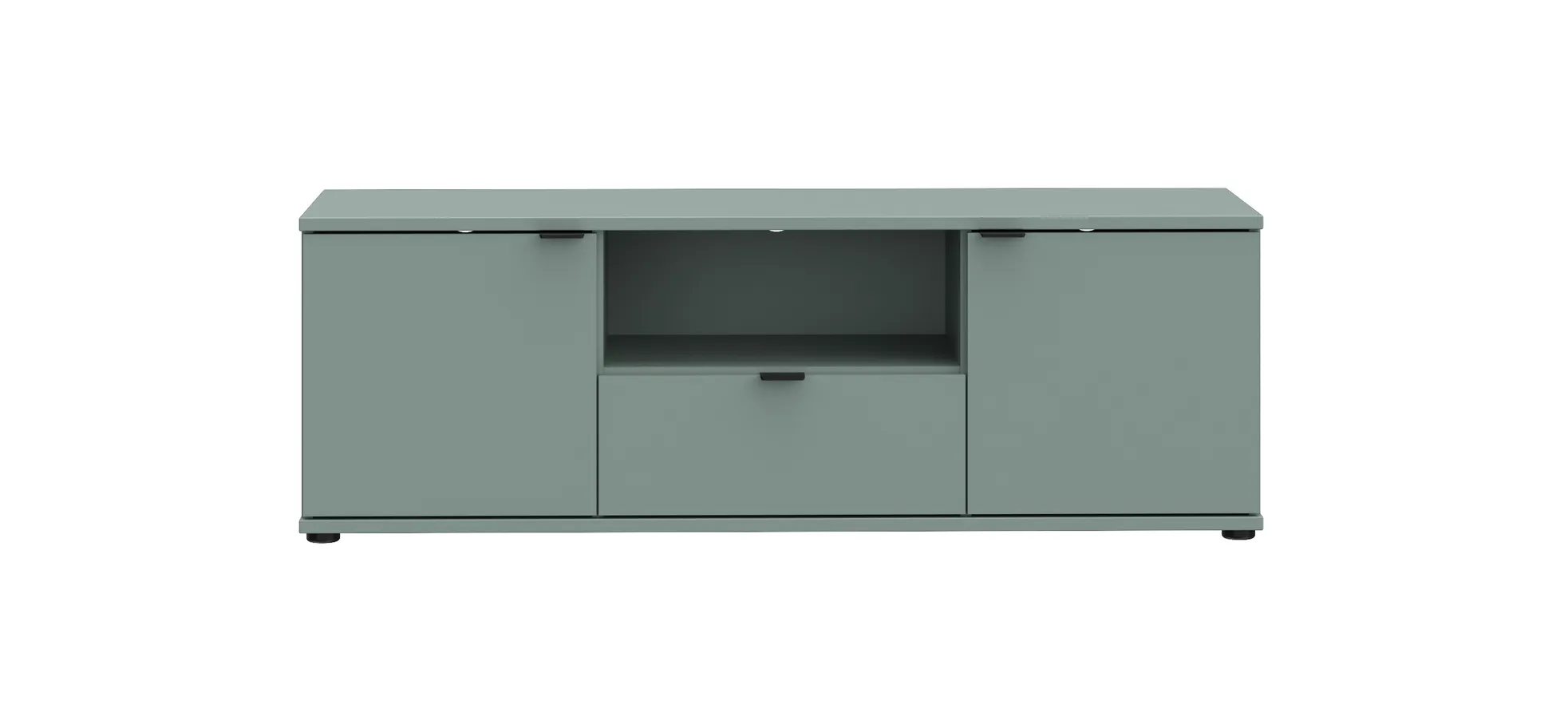 TV-Unterschrank, Salbei, 2 Türen, 1 Schub - Finella