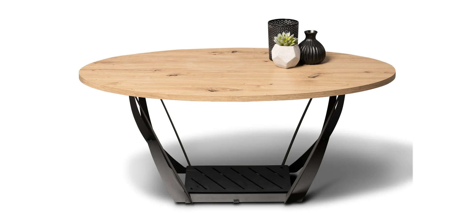 Couchtisch, Dekor Artisaneiche, 100 cm breit - Mirja