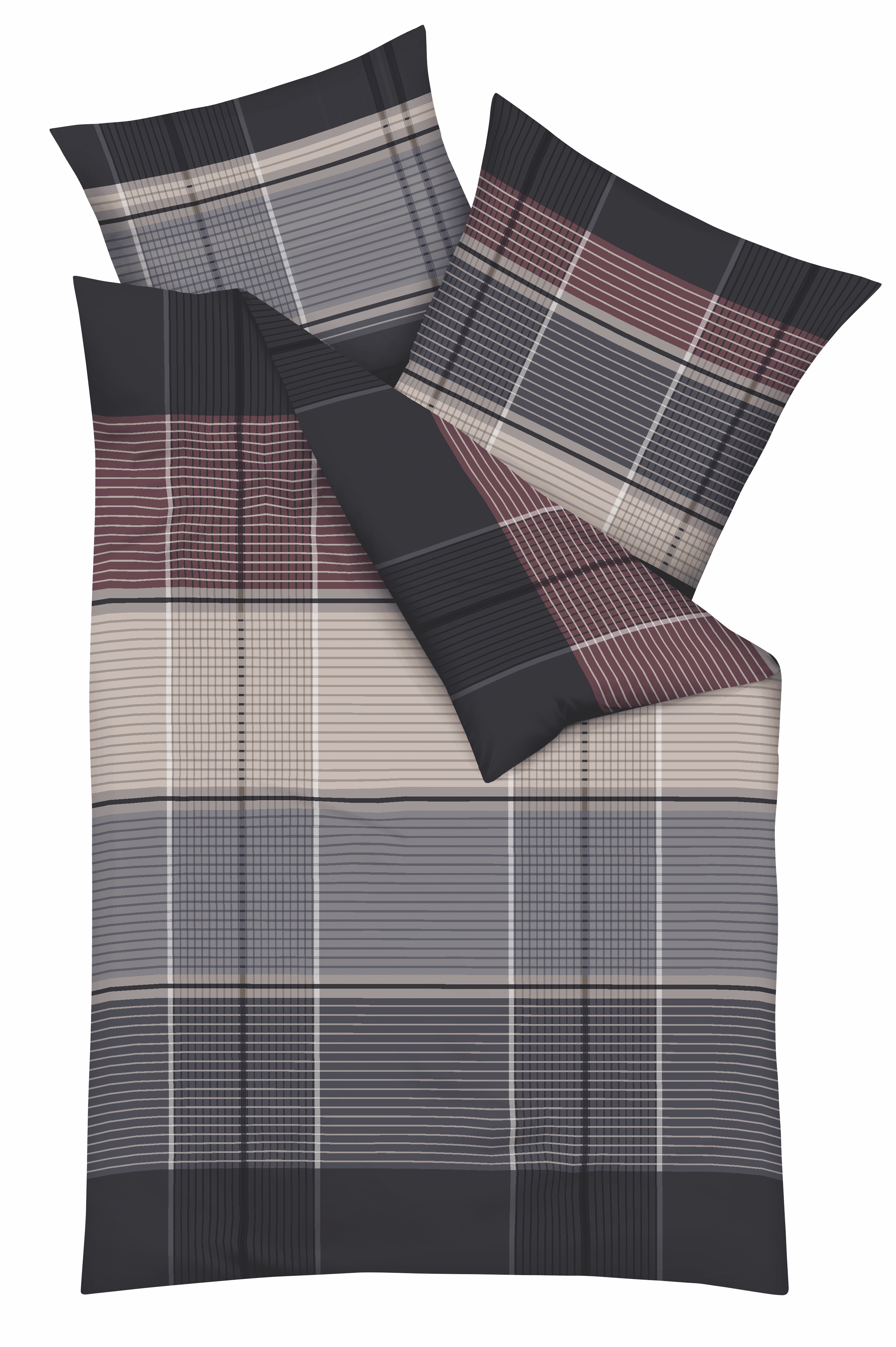 Bettwäsche Architect, satin - 100% baumwolle, 135x200cm, anthrazit Bettwäsche Architect, satin - 100% baumwolle, 135x200cm, anthrazit