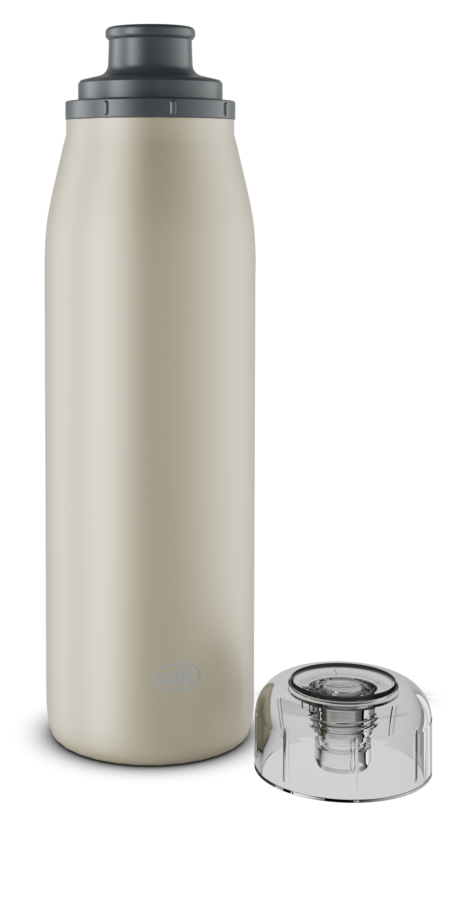 Isolier-Trinkbecher, ca. 0,5l, beige - ISO BOTTLE