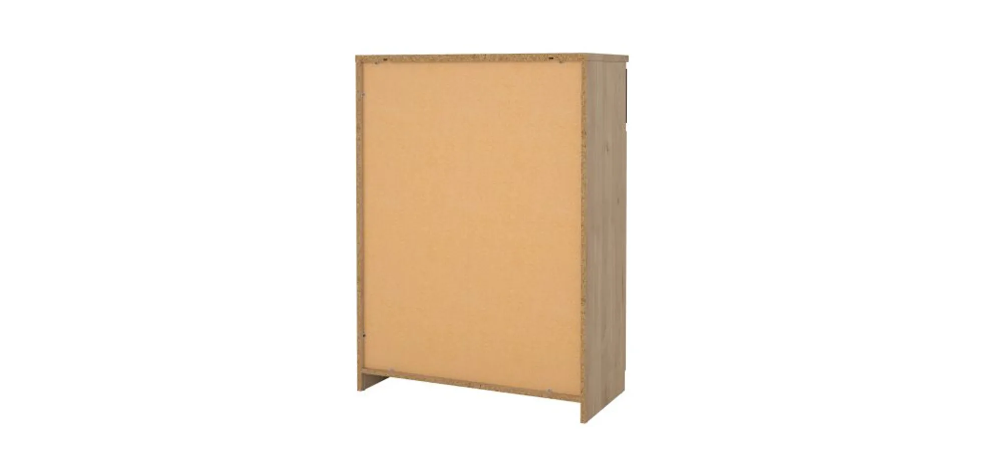 Schuhschrank - B ca. 81 cm, Jackson Hickory Nachbildung, Schwarz