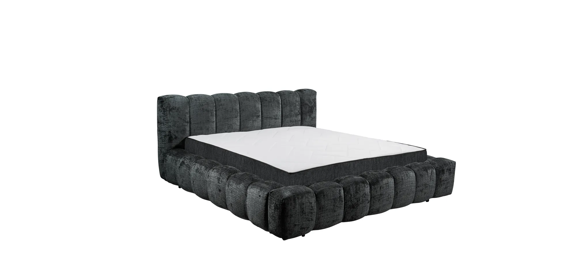 Polsterbettrahmen, black - Eleine
