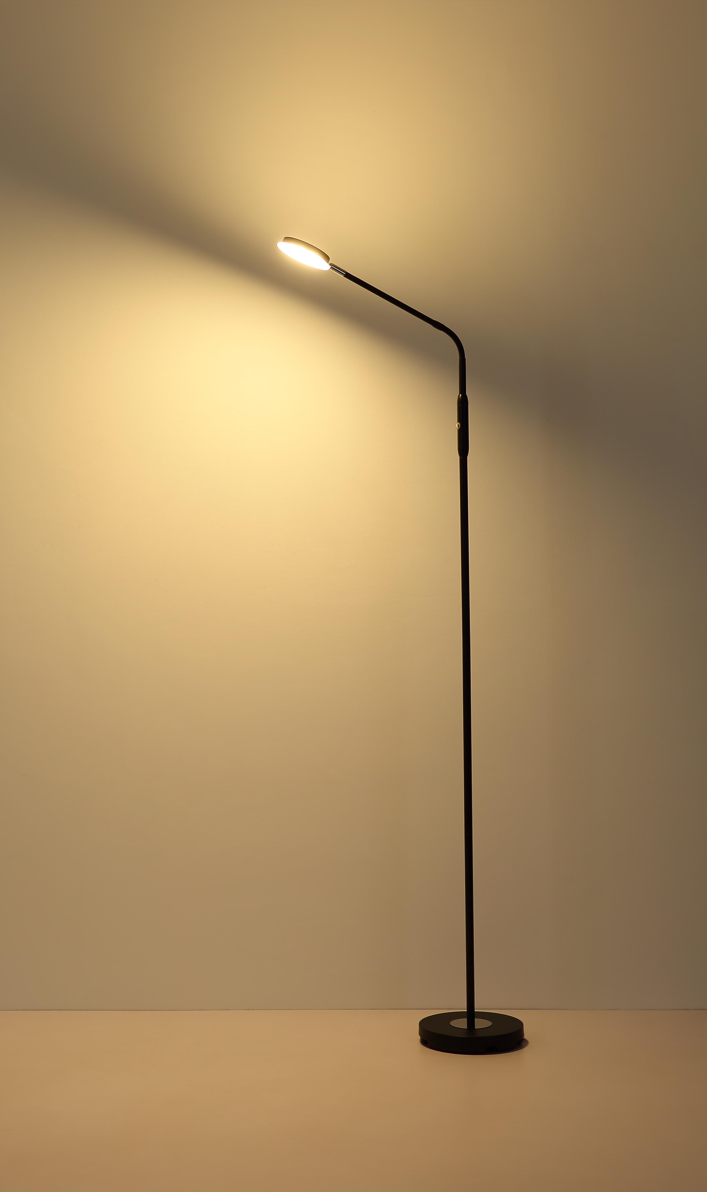 Stehleuchte SILVIO - LED, schwarz matt, ca. 52x20x173cm