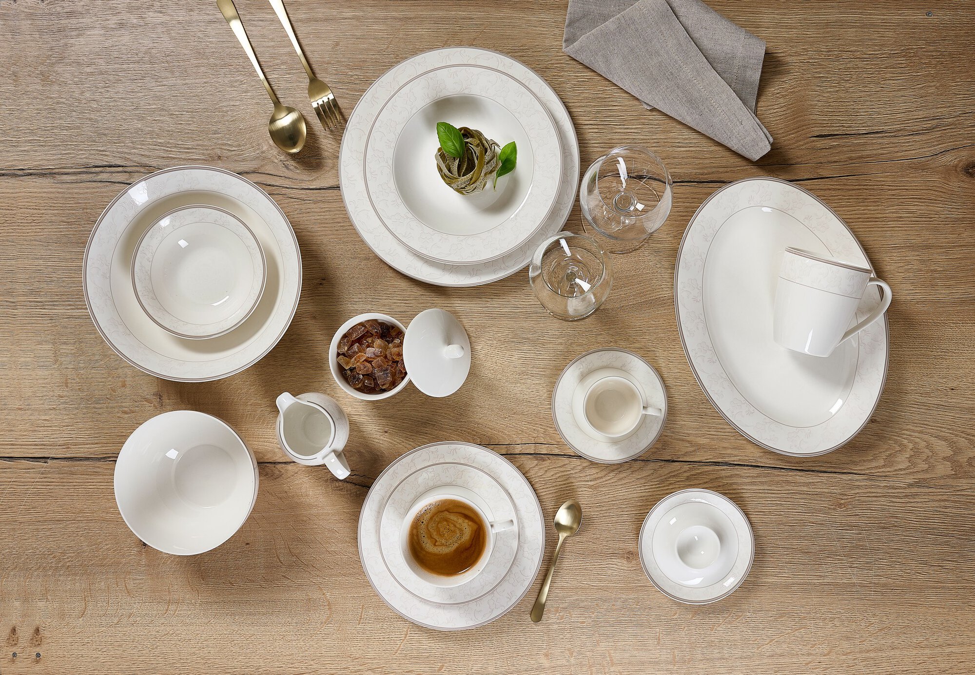 Untertasse Isabella 15,5 cm - Porzellan, spülmaschinengeeignet, rund