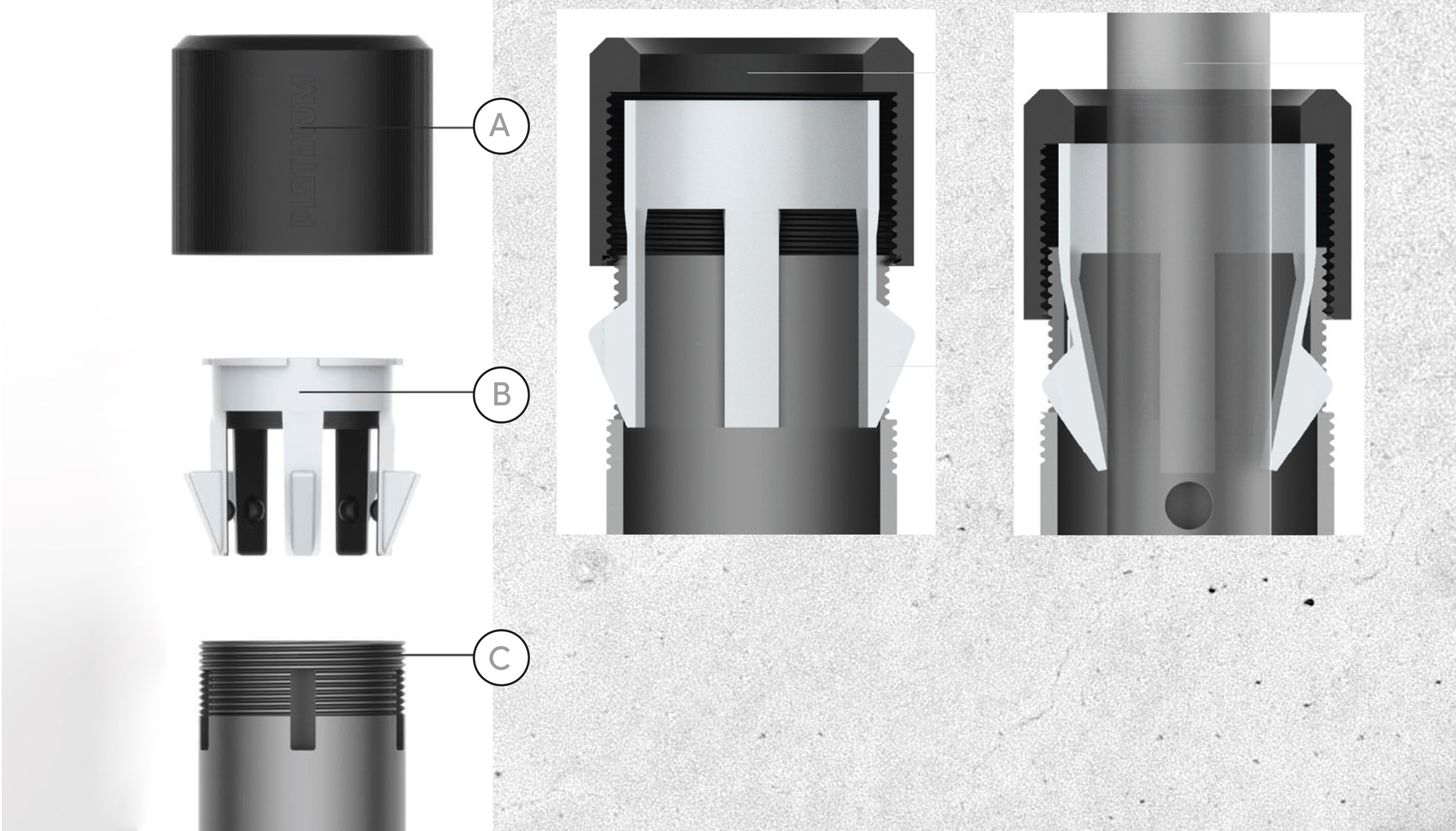 Schirmständer, 40 kg, Keramik sandstein - Ceramica 40kg sandstein