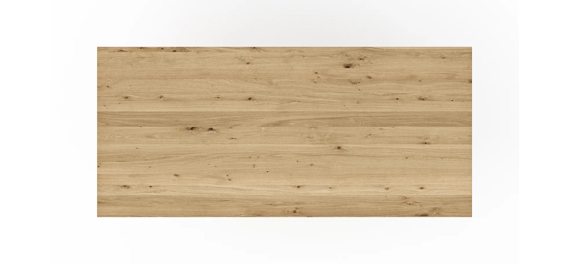 Esstisch Belfast - LB ca. 220x100 cm, Eiche massiv, Legno, Trapezgestell