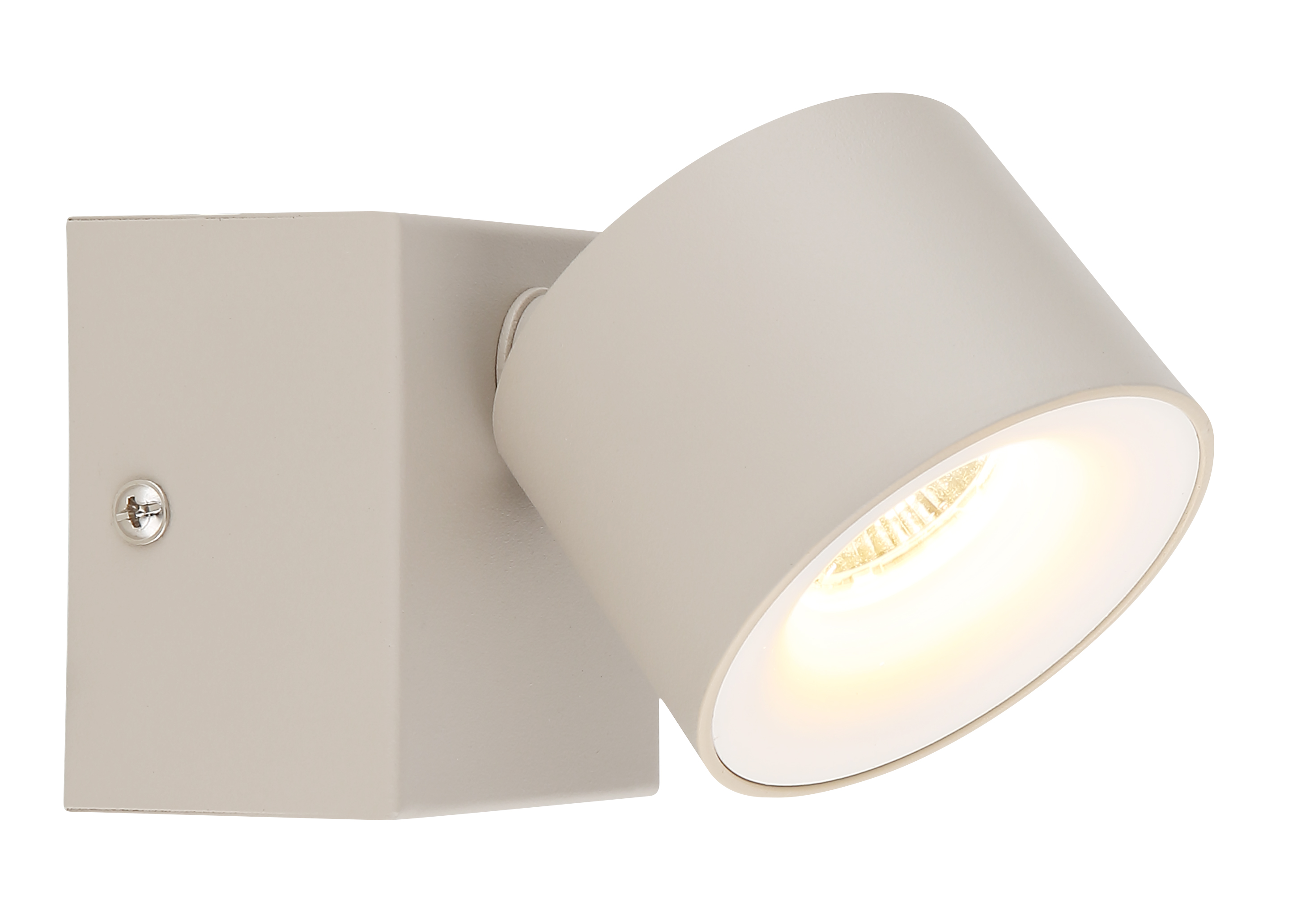 Strahler  RAE - LED, sandfarben matt, ca. 13x7,2x9,5cm