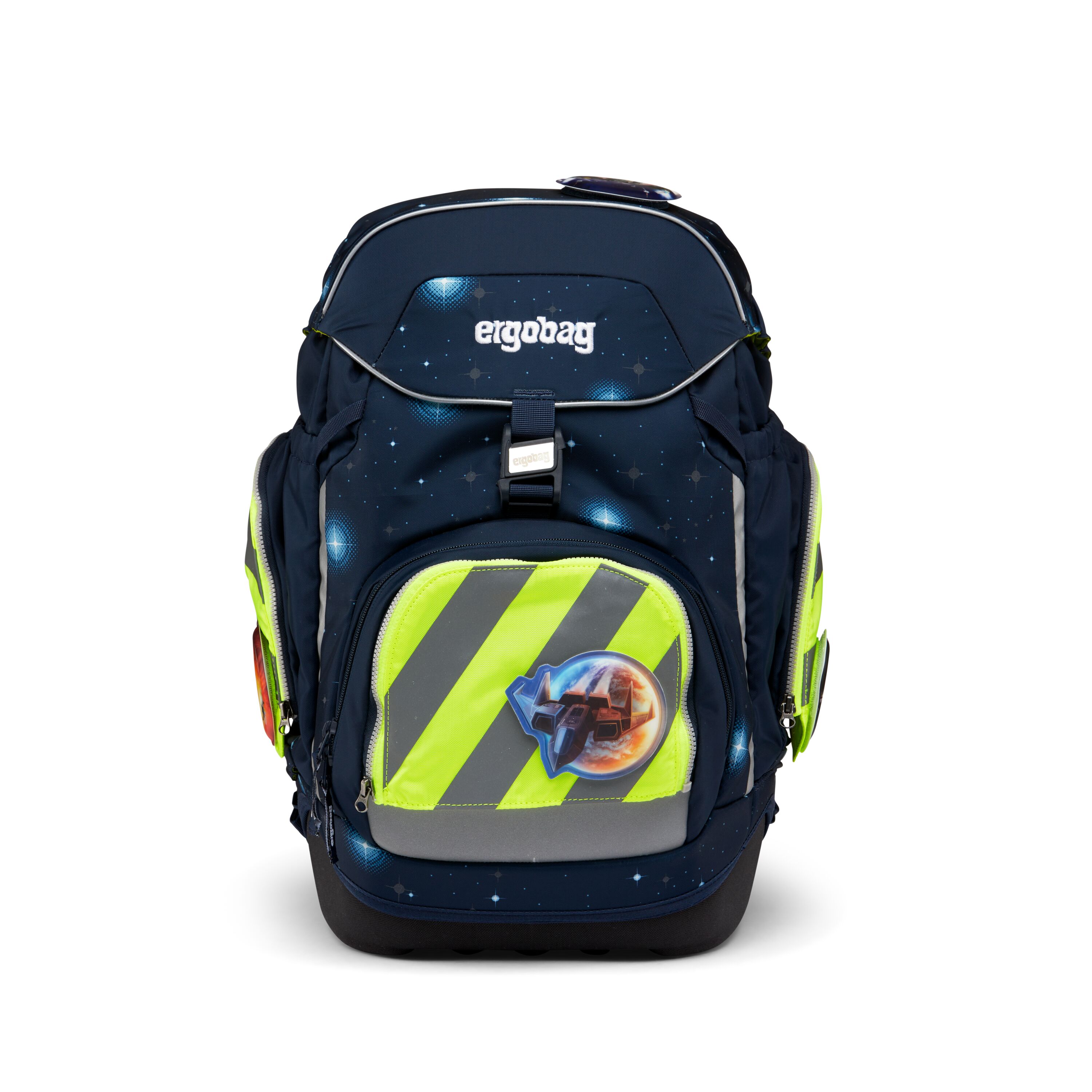 ergobag Sicherheitsset, gelb - fluo zip mit reflektorstreifen