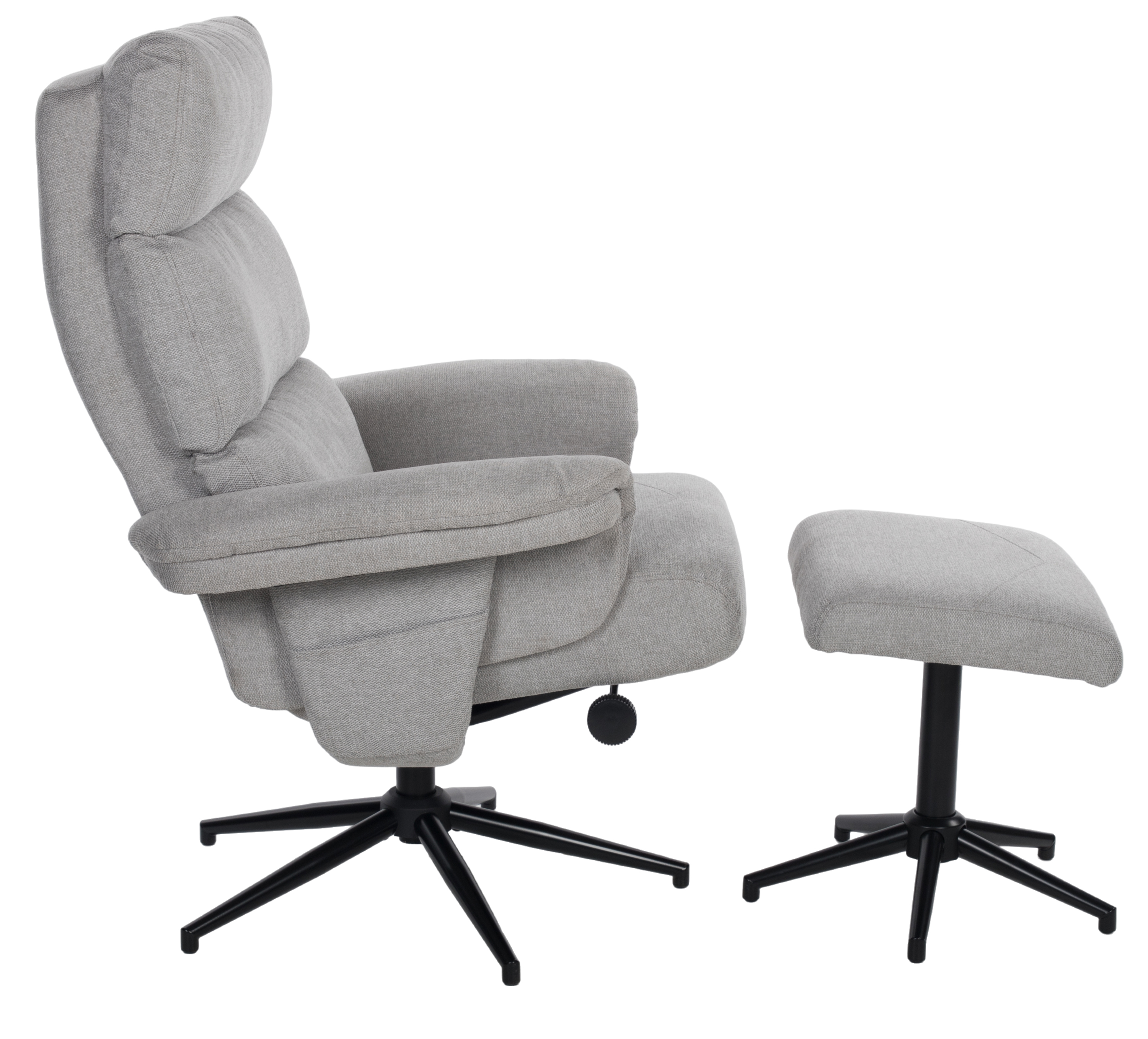 Relax-, TV-Sessel mit Funktion, steingrau - 14435