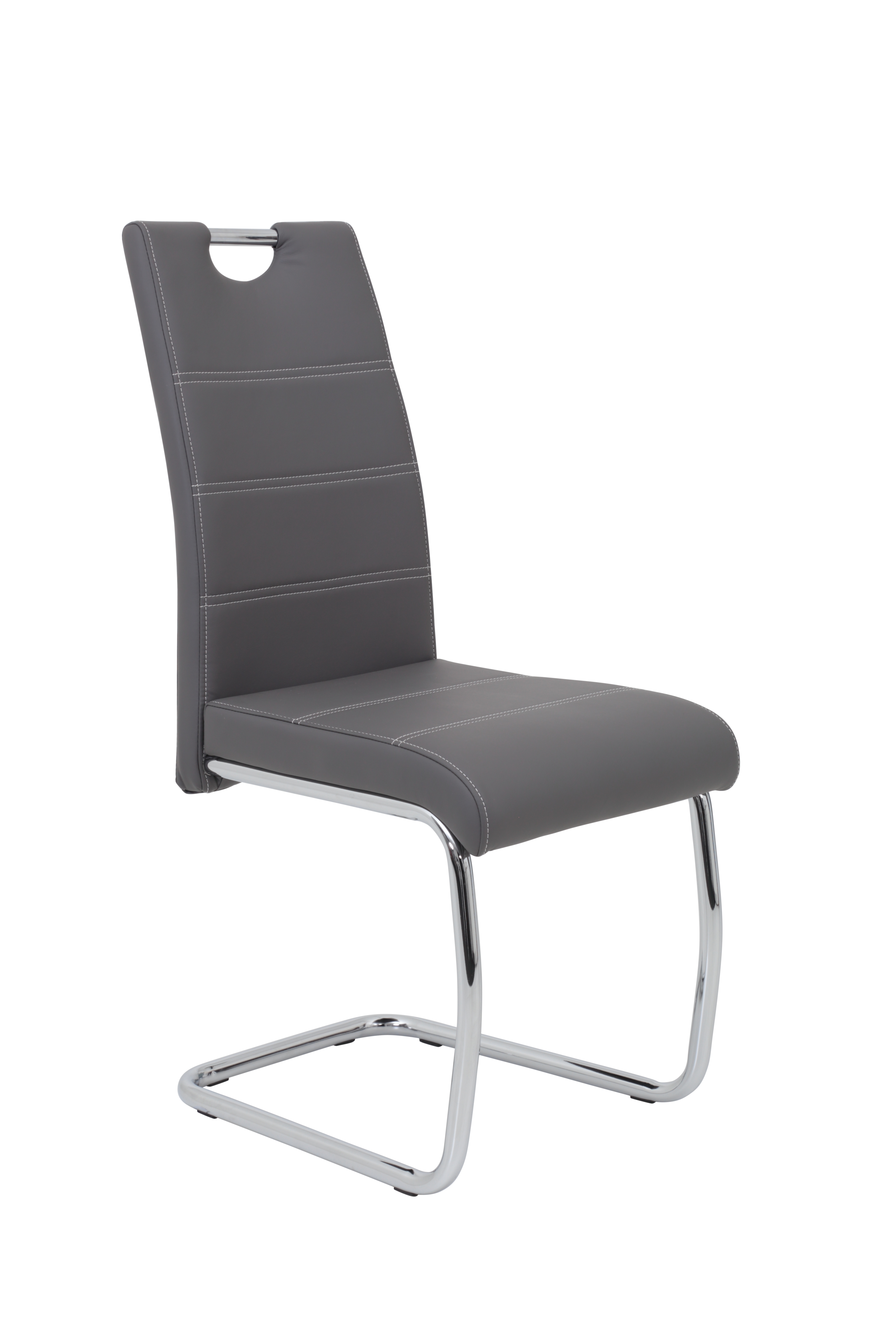 Schwingstuhl, grau, Metallgestell - HAIGER