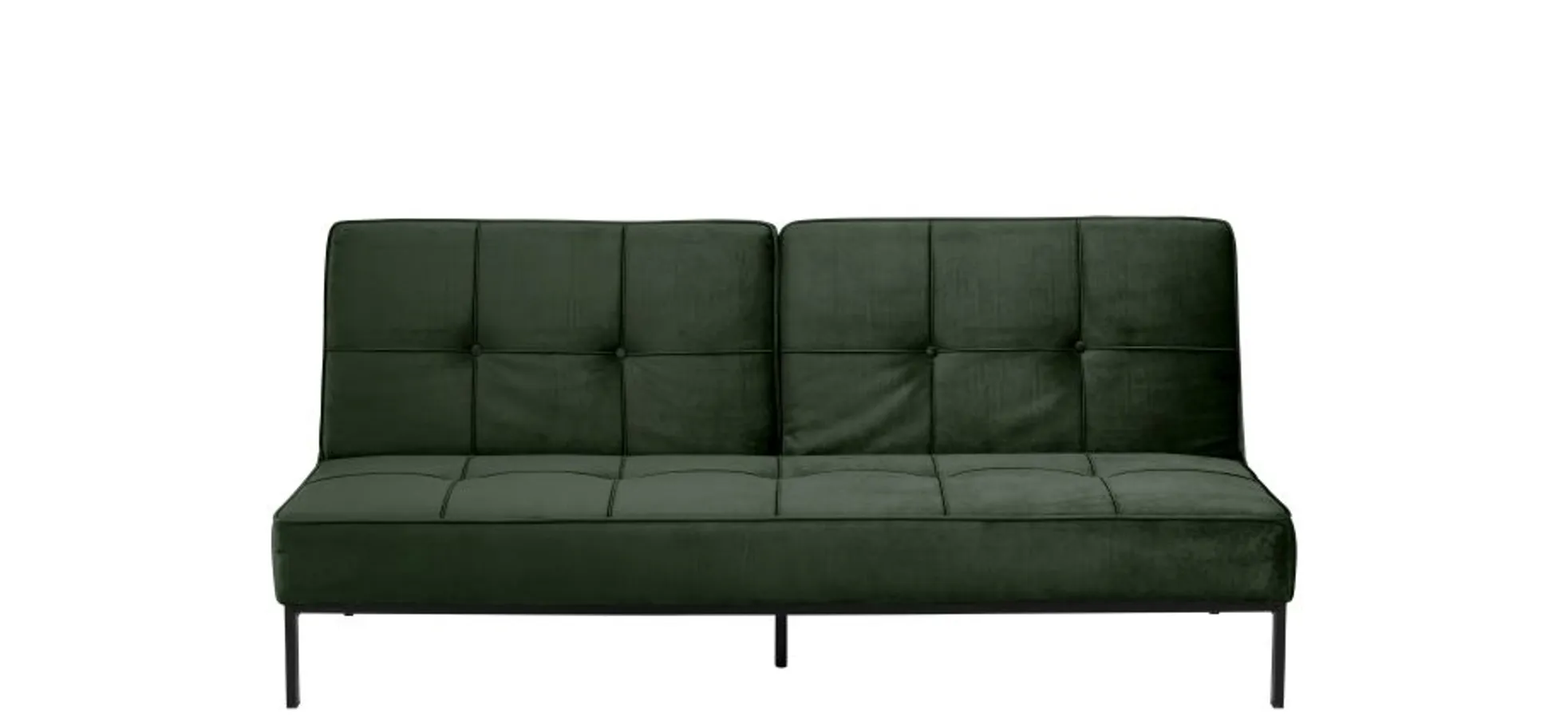 Schlafsofa - Stoff, Dunkelgrün