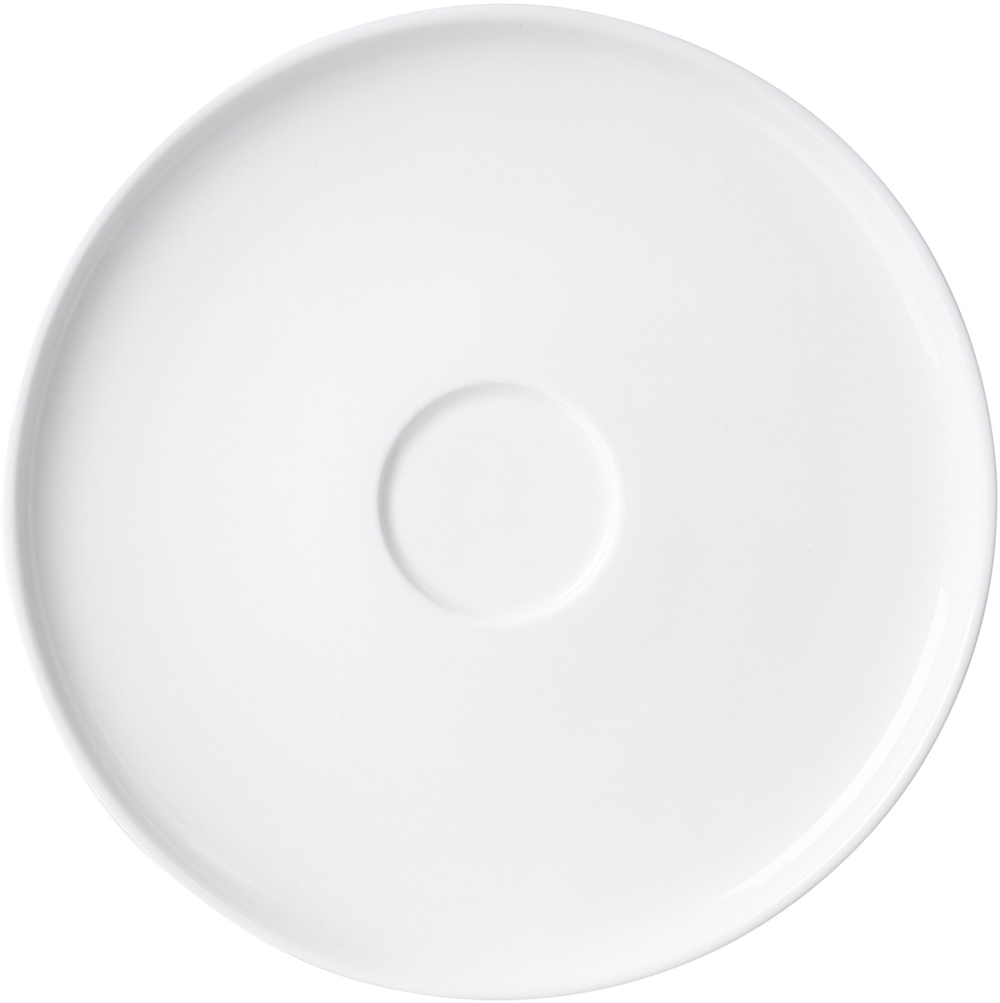 Untertasse Skagen Weiss 16 cm - Porzellan, spülmaschinenfest, rund, weiß