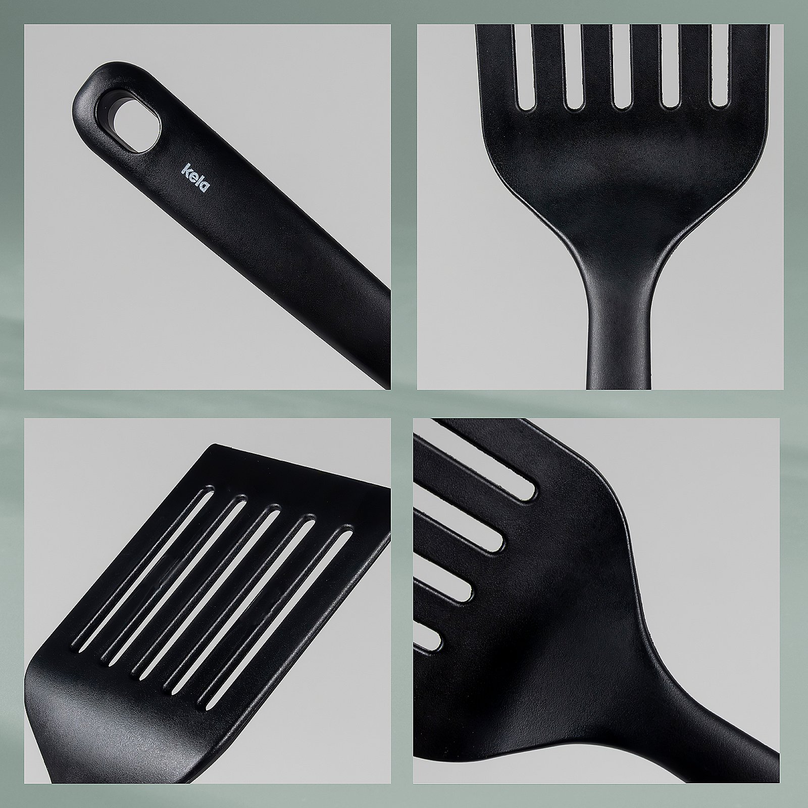Pfannenwender Apart 8x4x31,5 cm - RecycelterPET-Kunststoff schwarz