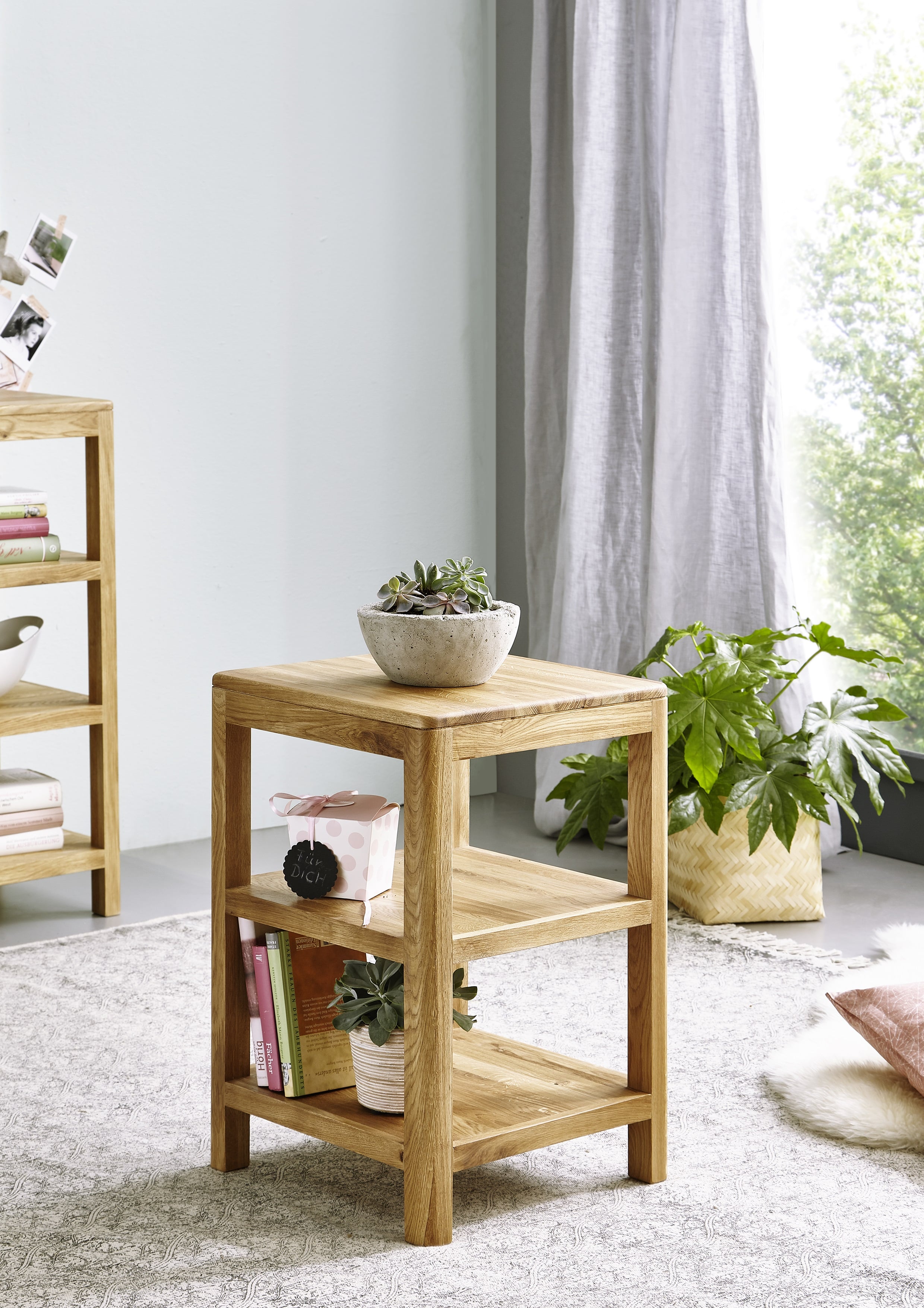 Regal klein, Wildeiche massiv geölt - MYKON 288