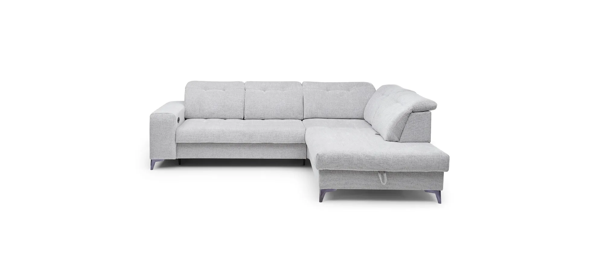 Ecksofa, light grey - Elty