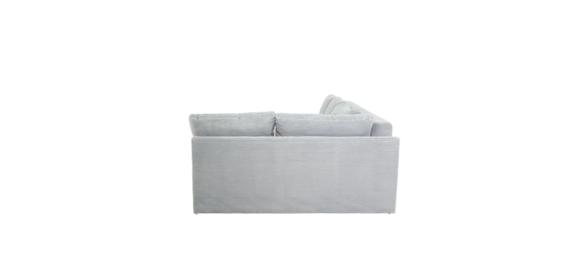 Ecksofa JANIS - 2,5-Sitzer, Ecke rechts inkl. Schlaffunktion , Stoff, Hellgrau Ecksofa JANIS - 2,5-Sitzer, Ecke rechts inkl. Schlaffunktion , Stoff, Hellgrau