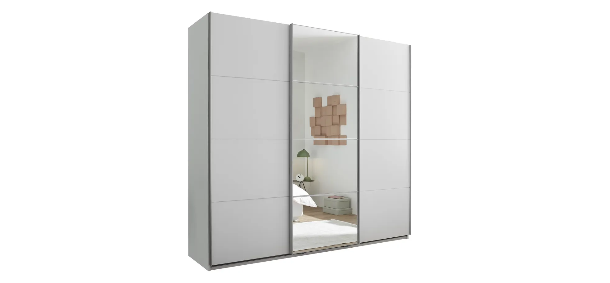 Schwebetürenschrank, weiß - MyStyle 3056