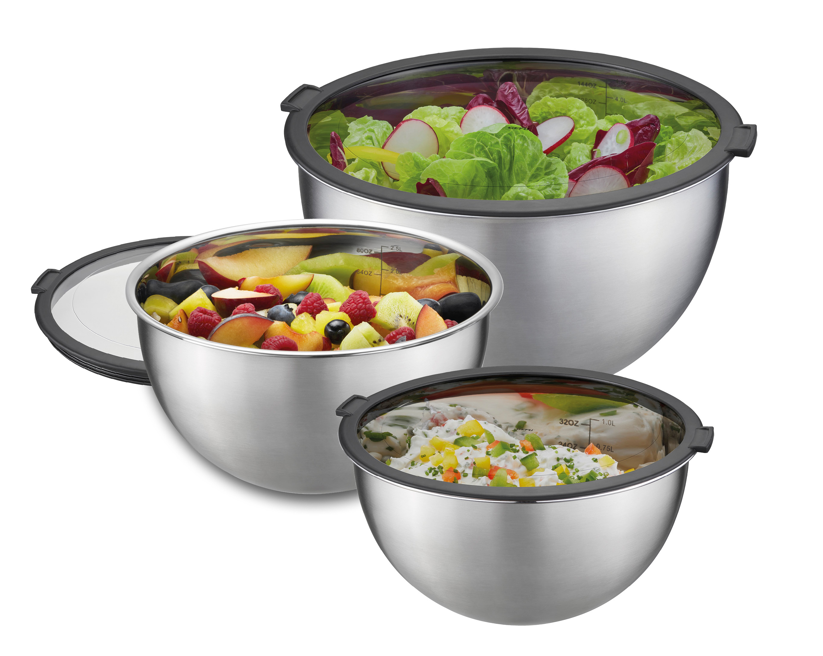 Frischhalteschüssel-Set MONDI - 3-tlg.