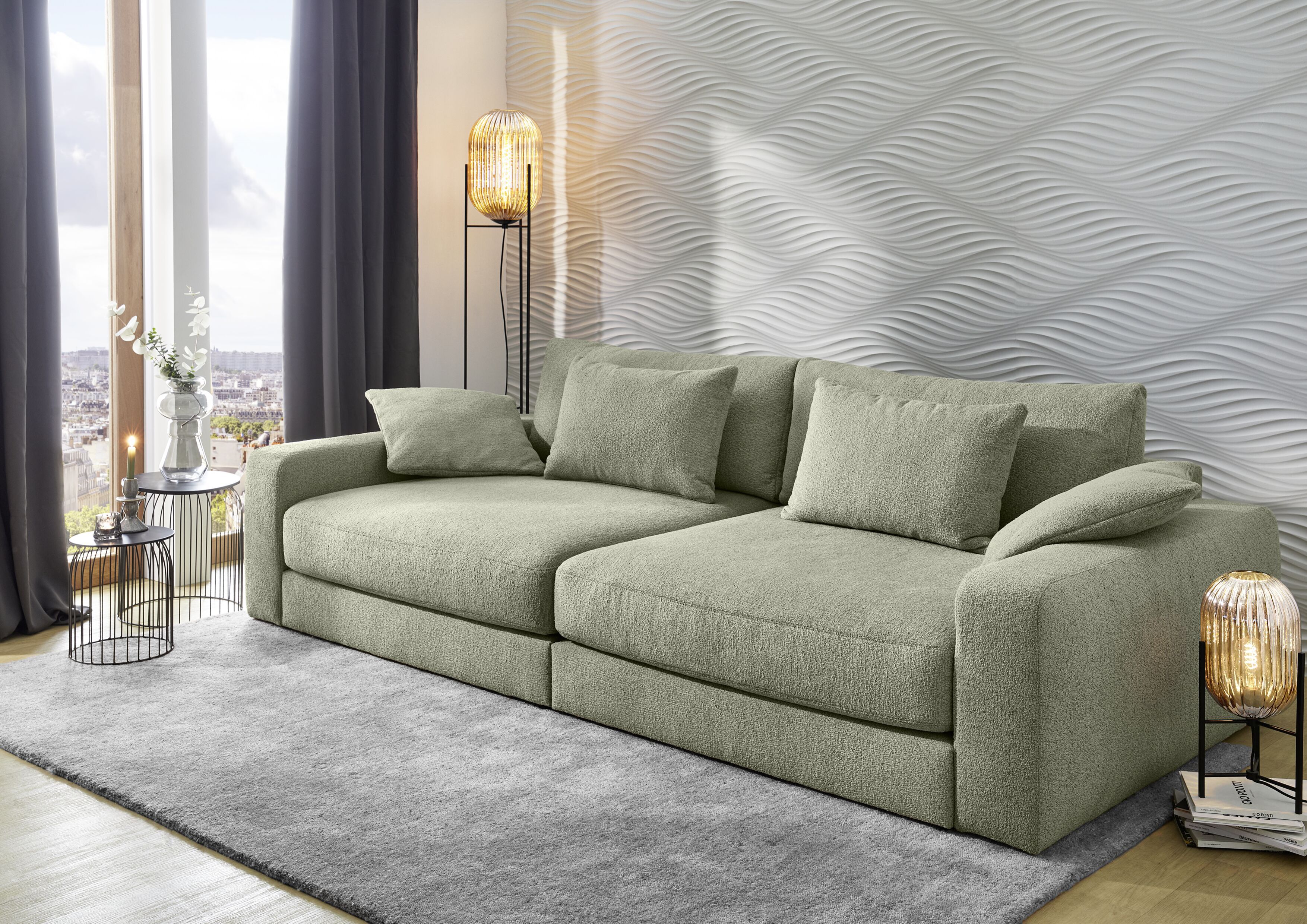 BIG-SOFA, Flachgewebe blassgrün - MyStyle 2170