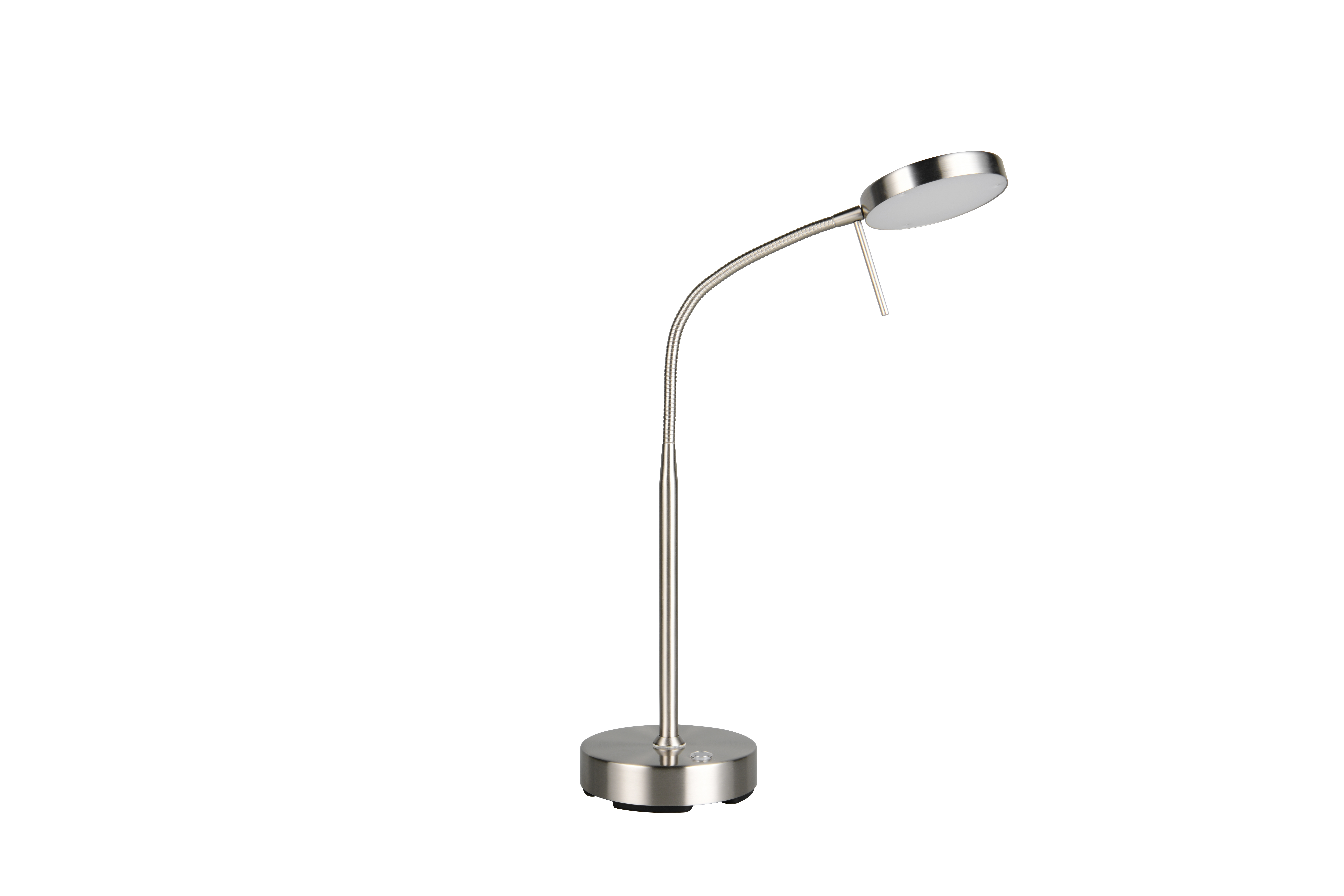 Akku-Tischleuchte Moreno - LED/5W, USB, nickel matt, ca. 25x14x40cm
