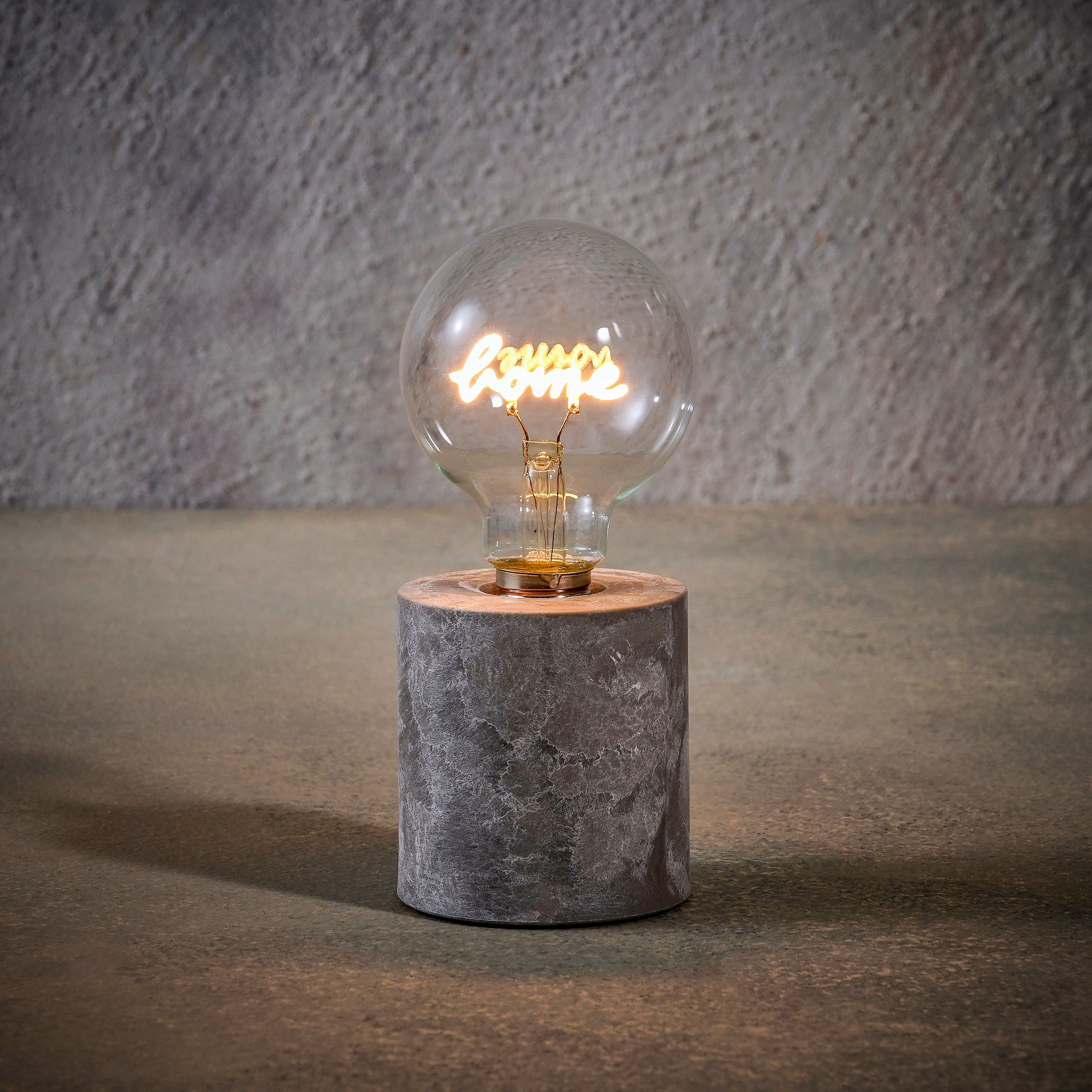 Tischlampe HOME warm weiss - Batteriebetrieb und Timer - h18xd8cm