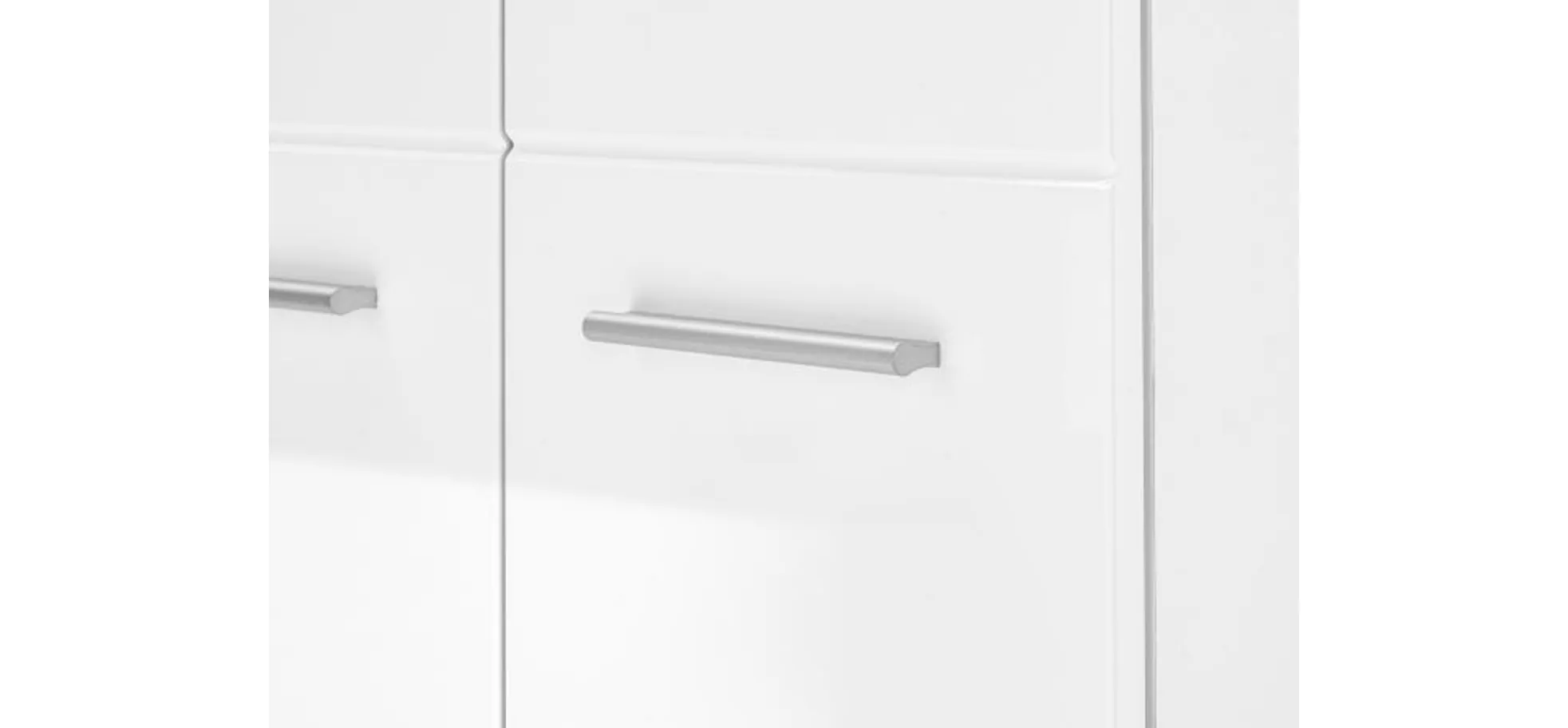 Schuhschrank, MDF weiß hochglanz - Werena