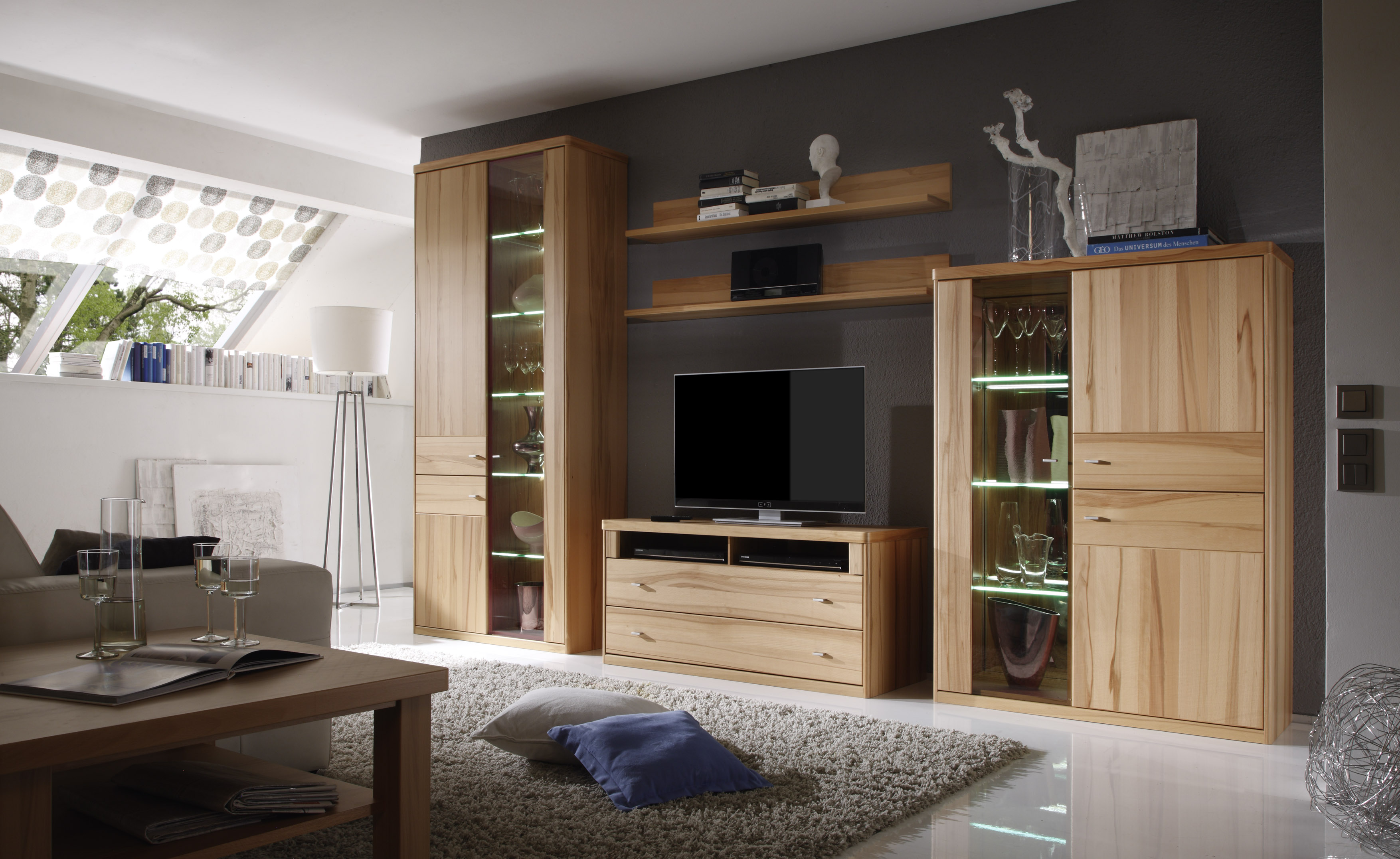Wohnwand, Kernbuche - MyStyle 1024