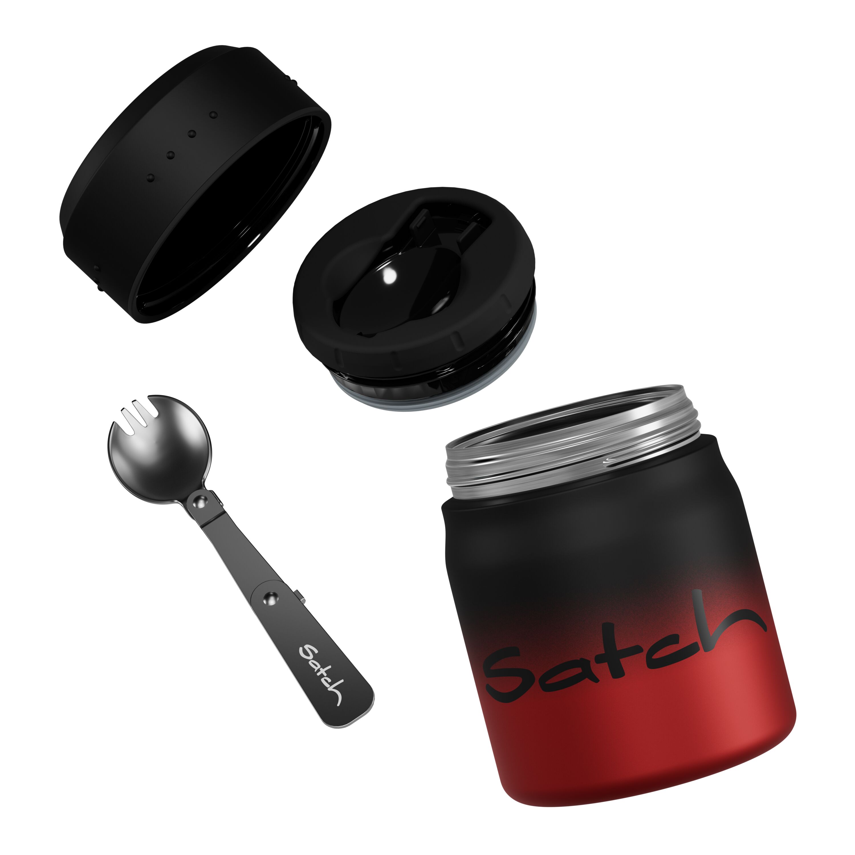 ergobag Thermo Lunchbox, Black Graffiti - ergobag