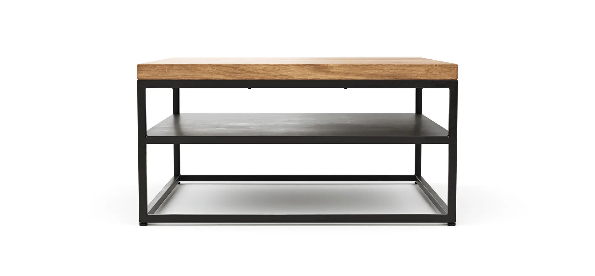 Couchtisch Farmingdale - LBH ca. 80x80x40 cm, Eiche massiv, natur geölt