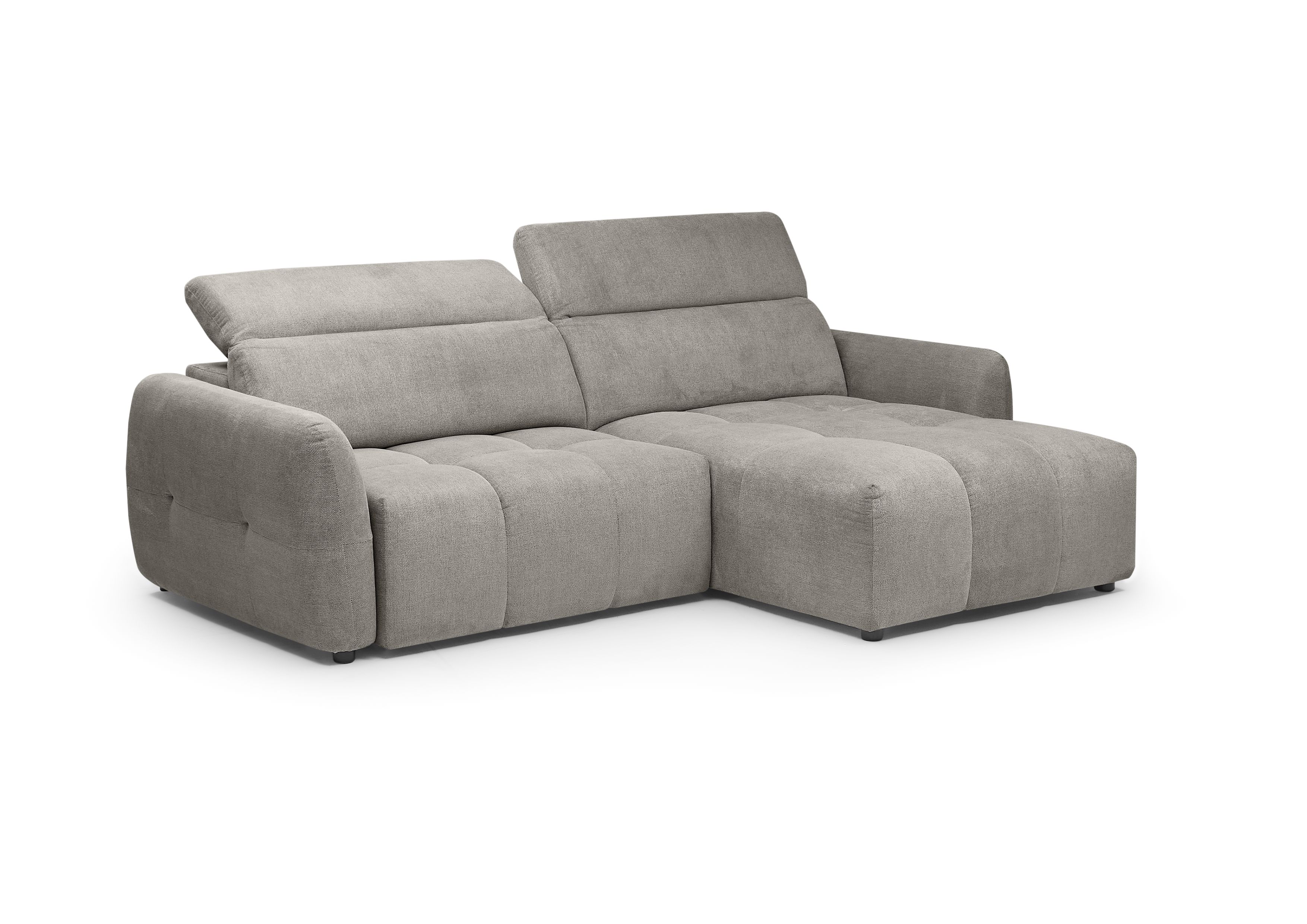 Ecksofa, Stoff truffle  - Madan