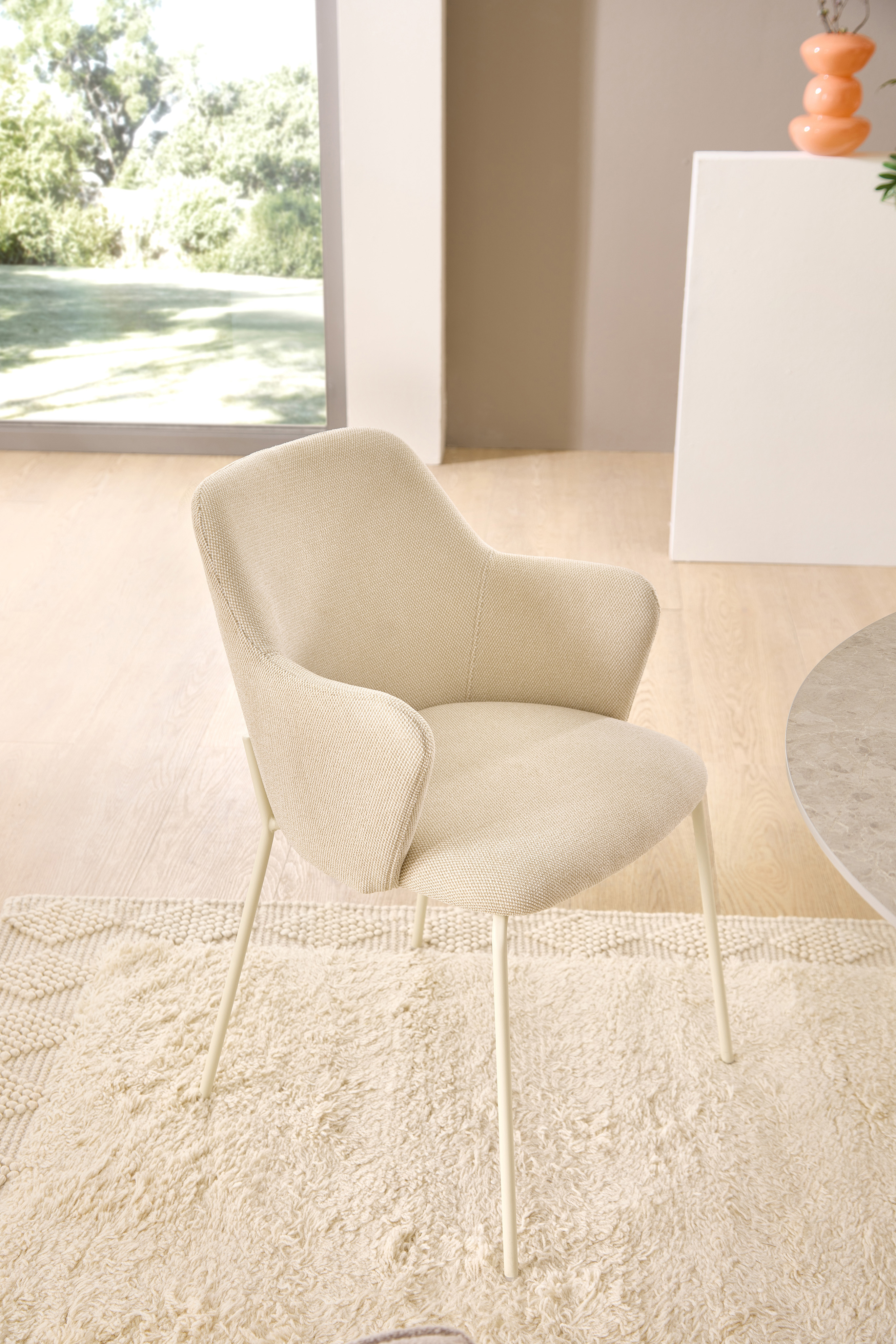 Armlehnstuhl, beige - MyStyle 4047