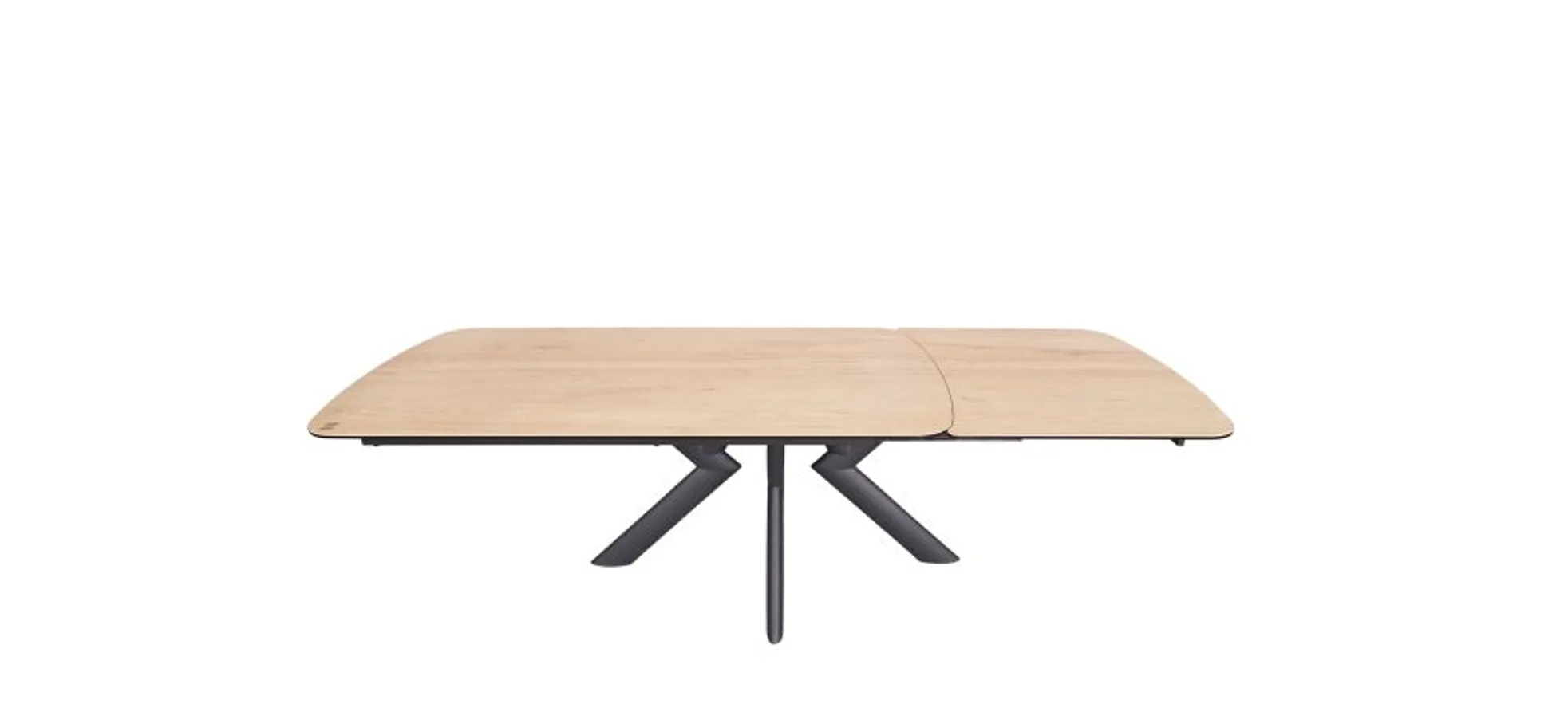 Esstisch MAXIE - ausziehbar, LB ca. 190x98 cm, Glaskeramik, Holzfarben
