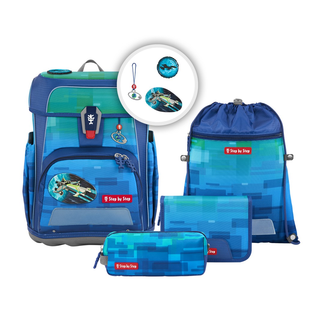 CLOUD OCEAN Schulranzen-Set "Space Craft Spike" - 5-teilig