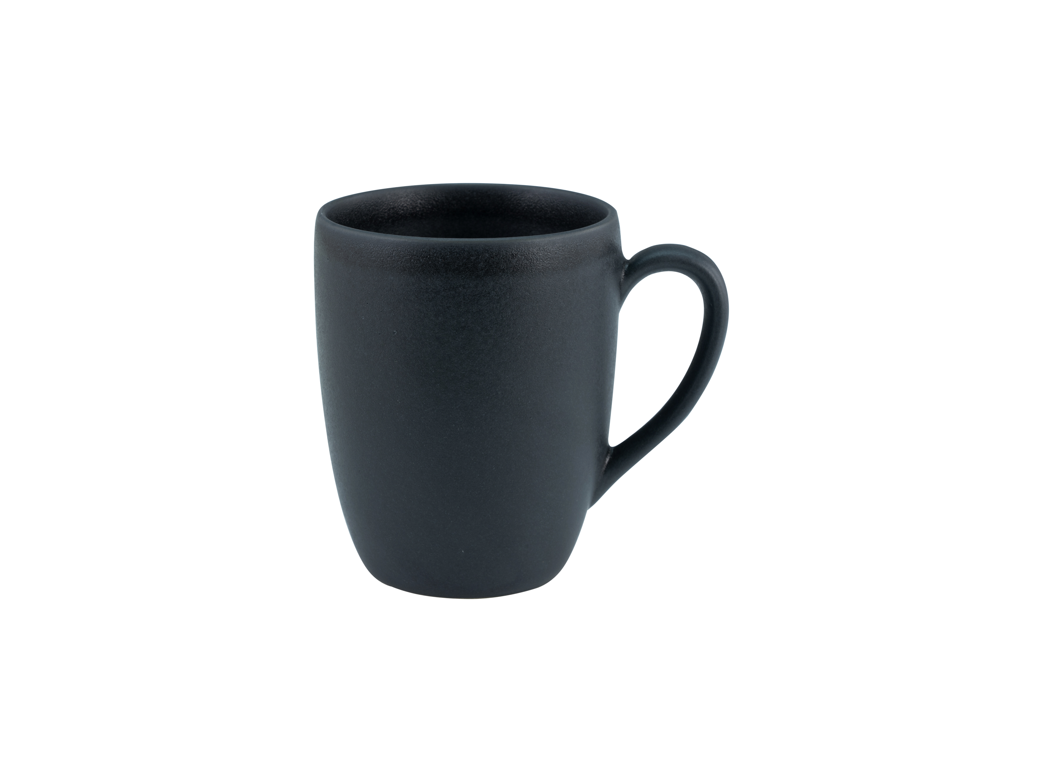 Becher mit Henkel ca. 300 ml - Uno Natural, schwarz