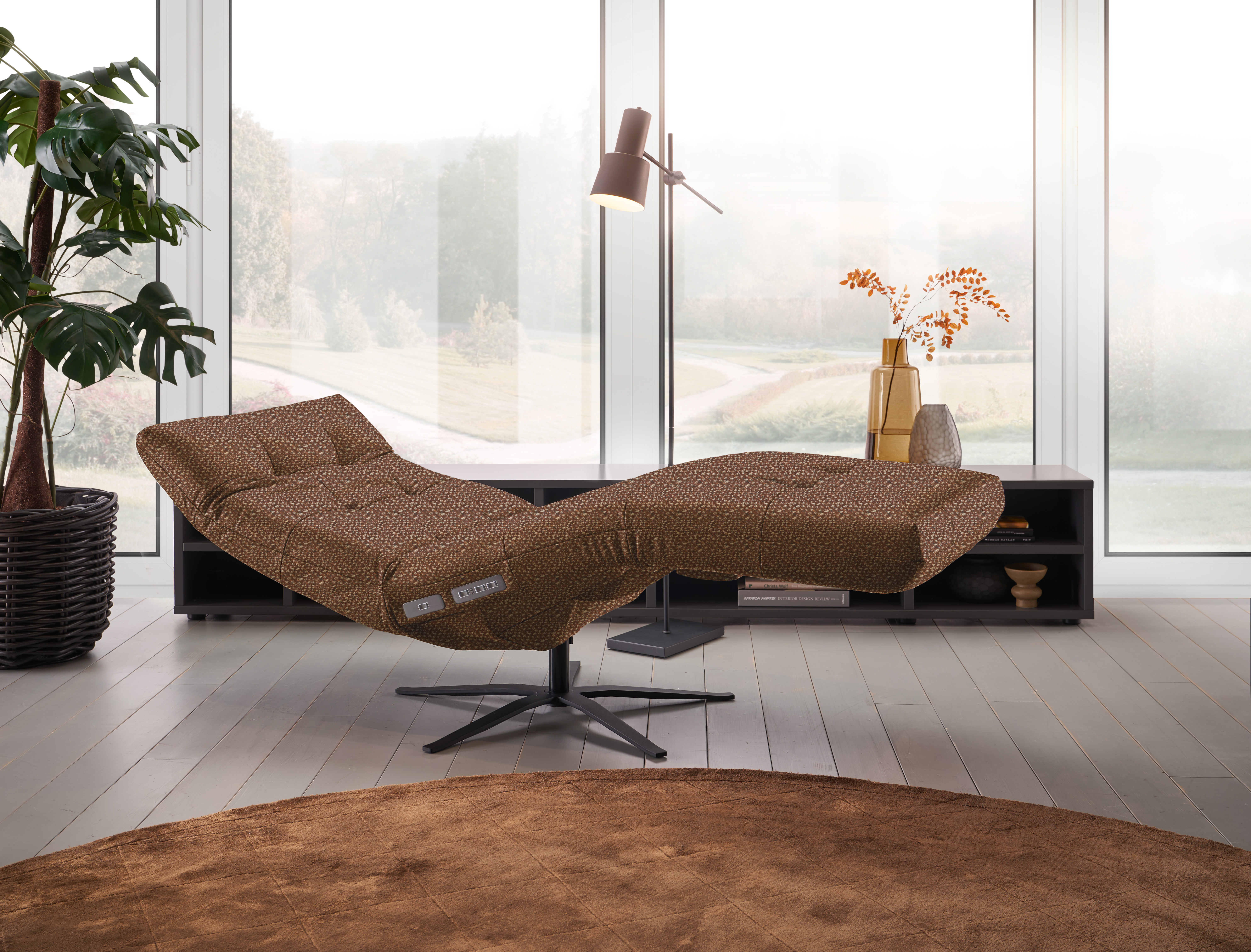 Einzelliege, Stoff rusty - MyStyle 2204