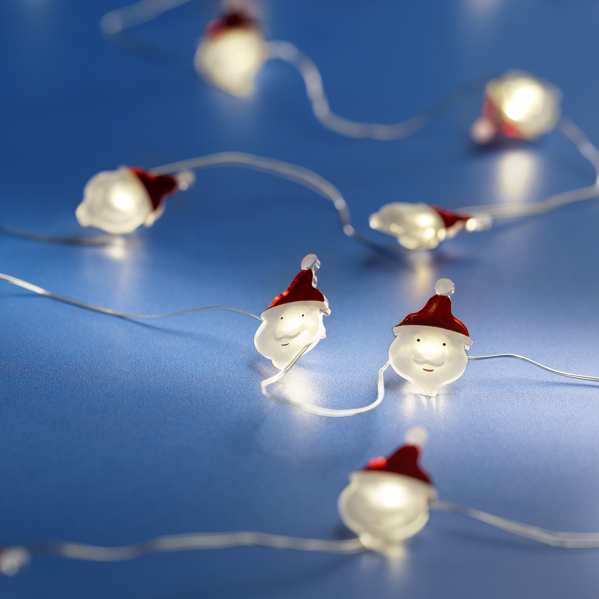 LED Deco Strang - silber/warmes weiss/kaltweiss, Plastik, 90cm-10L