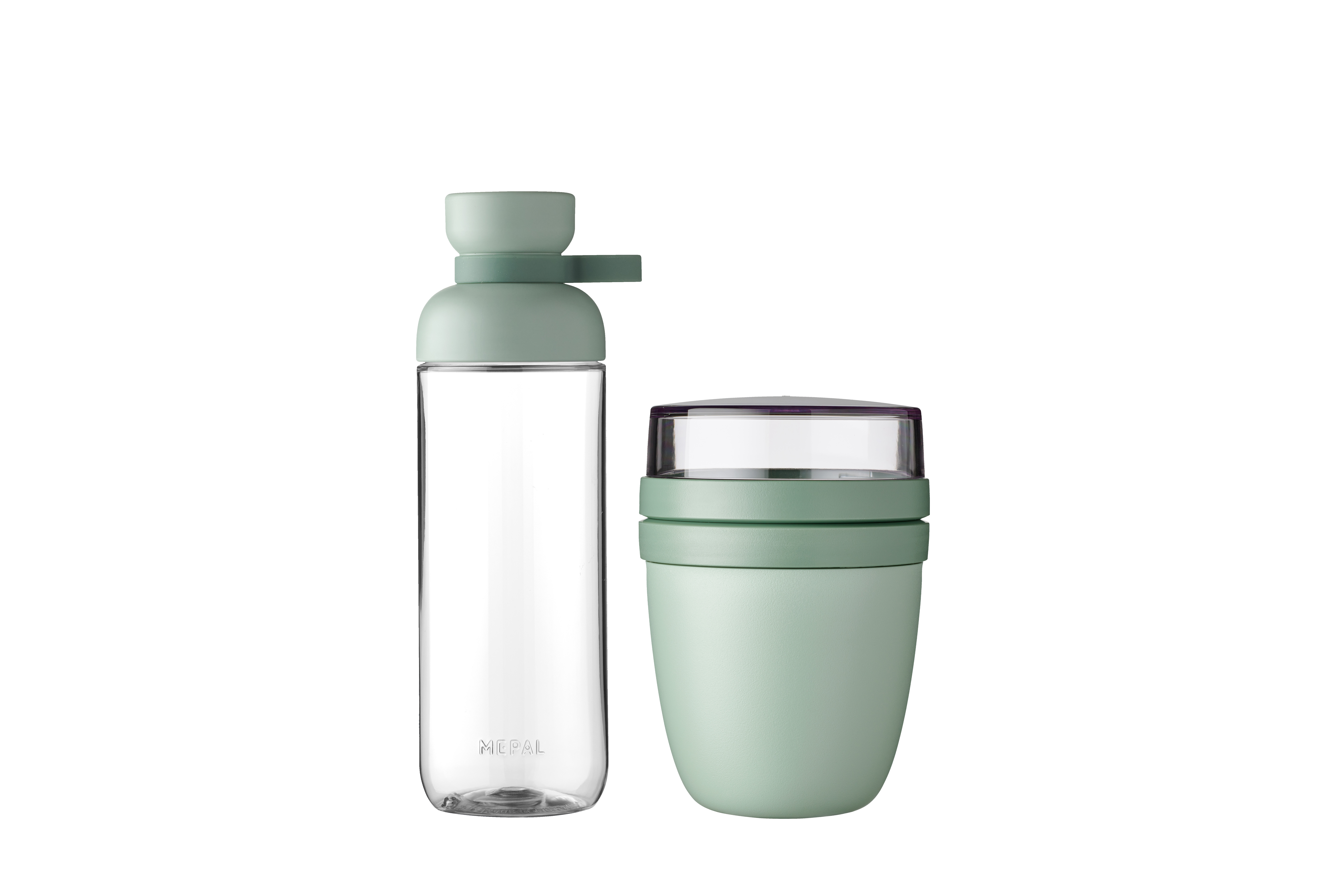 Promoset Lunchpot + vita 700 ml nordic sage - Trinkflasche 700ml/Luchpot mit 2 Behältern