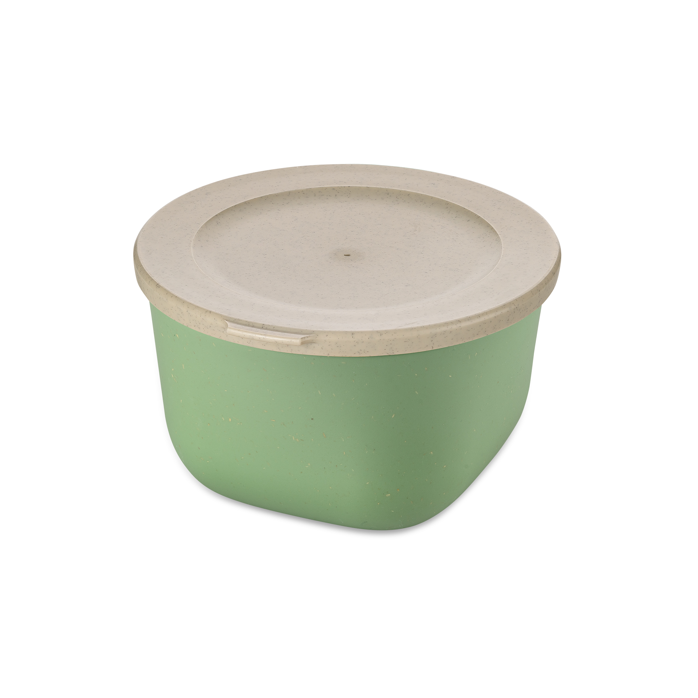 Box mit Deckel 1l, nature leaf green - luftdicht, stapelbar, 100% CO2-neutral