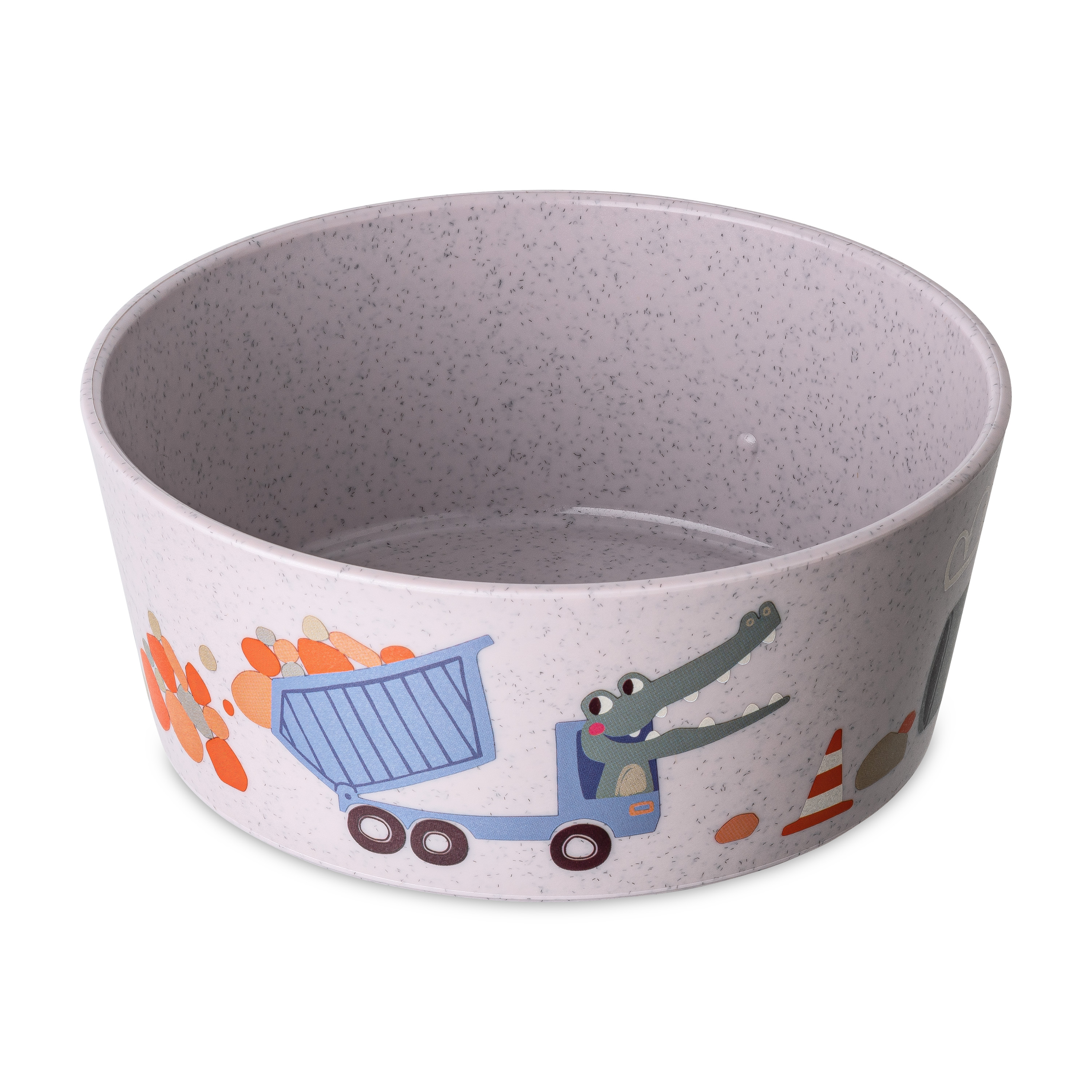 Schale 400ml, organic grey trucks - sicher, stapelbar, 100% CO2-neutral
