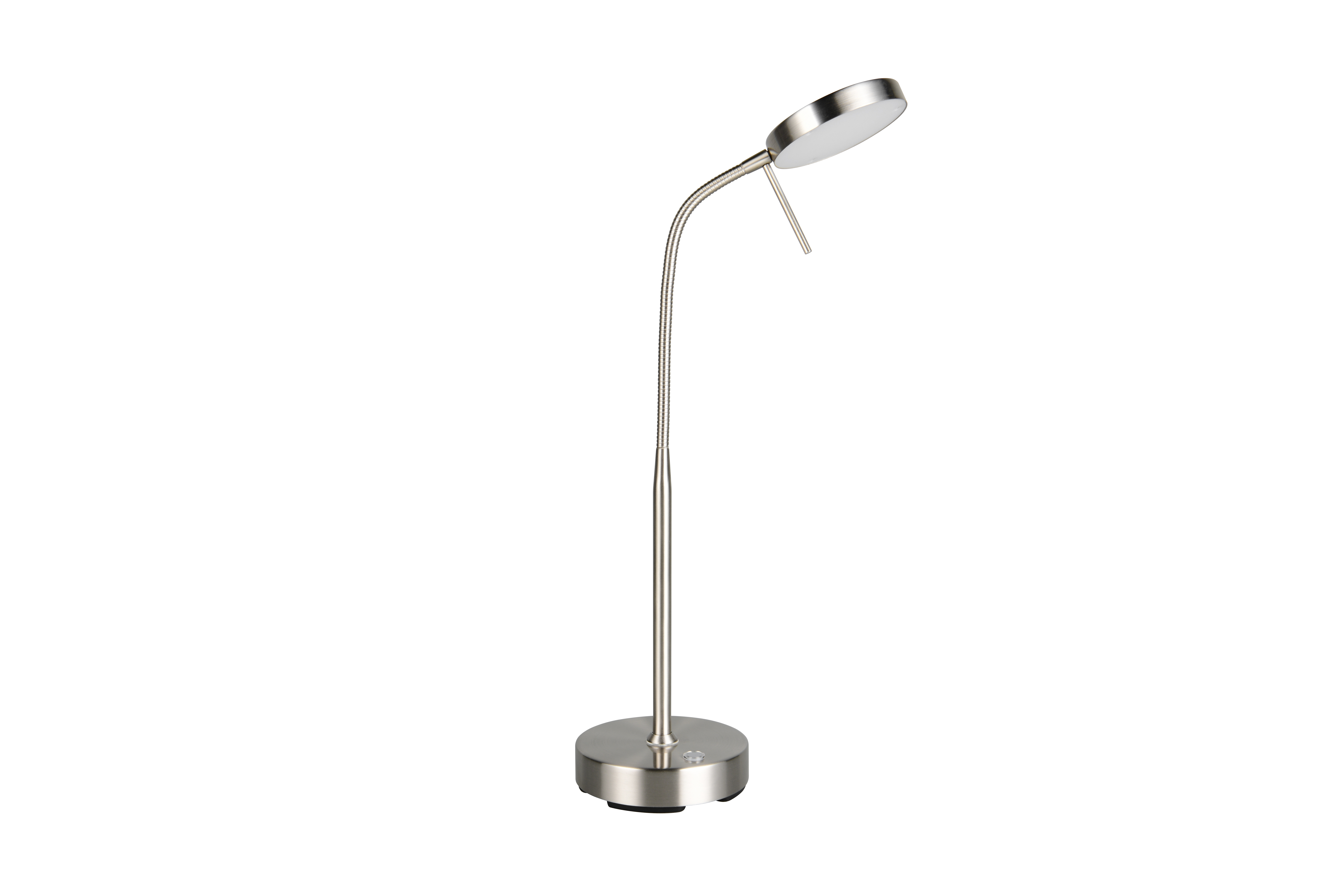 Akku-Tischleuchte Moreno - LED/5W, USB, nickel matt, ca. 25x14x40cm