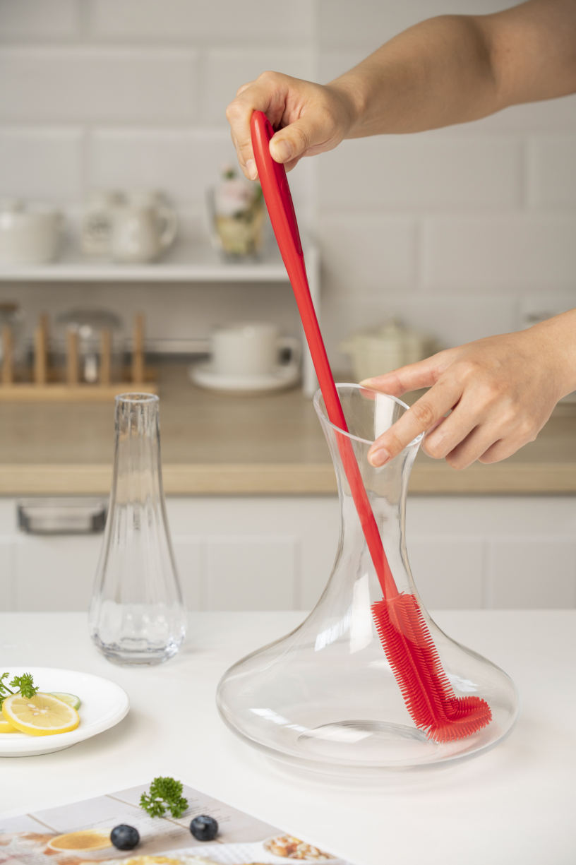 Flaschenbürste Slim - rot